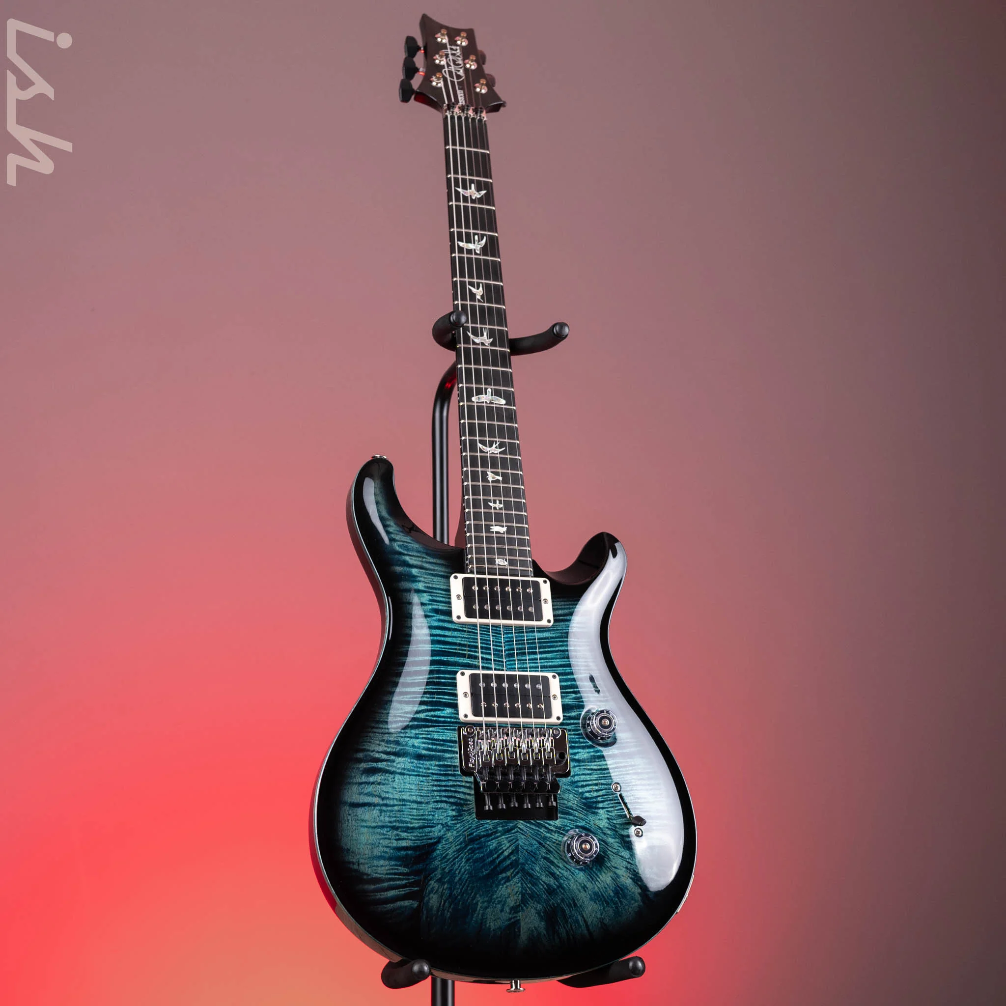 PRS Custom 24 Floyd Electric Guitar 10-Top Cobalt Smokeburst - Image 2