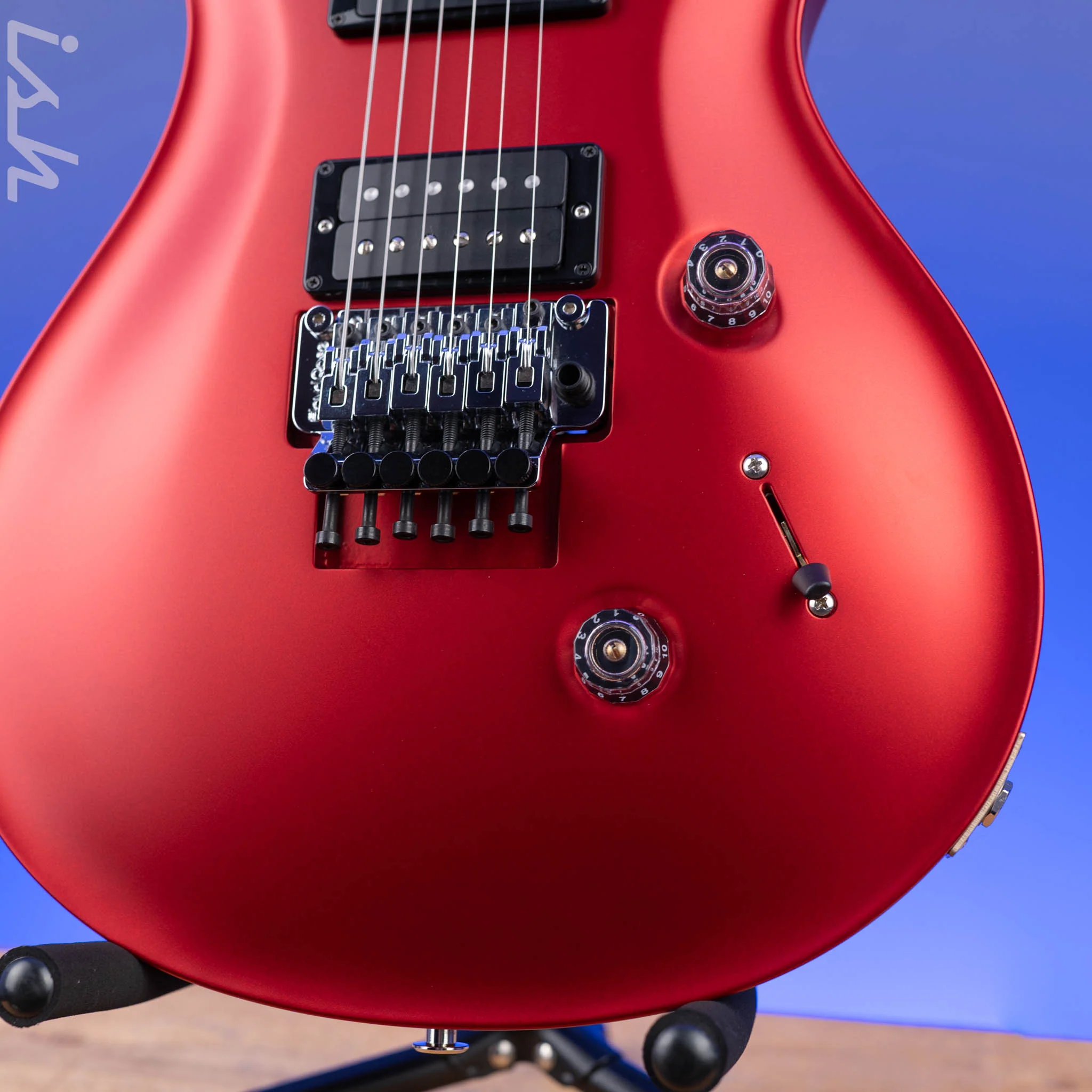 PRS Custom 24 Floyd Electric Guitar Fire Red Metallic - Image 4