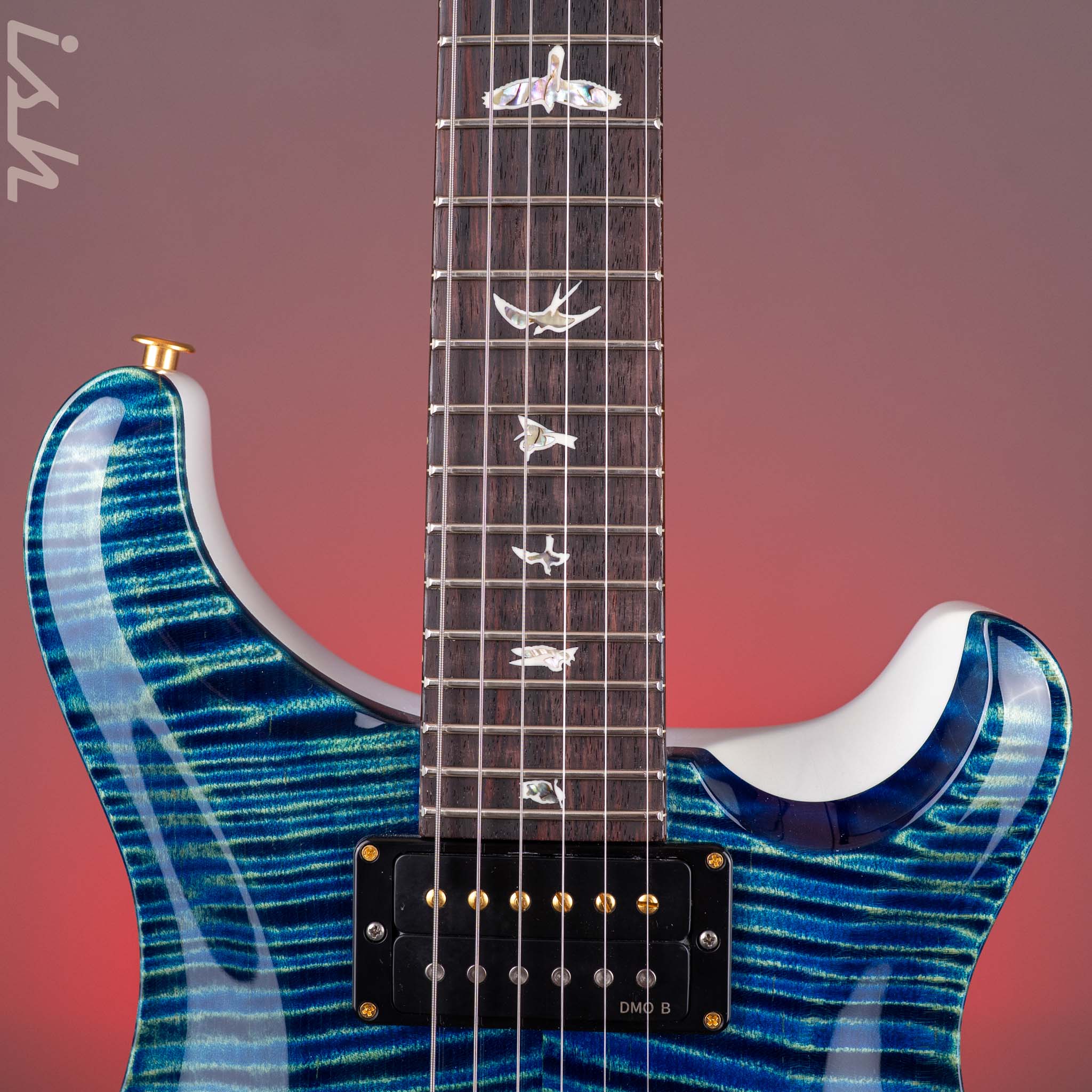 PRS Custom 24 Piezo 10-Top River Blue Pearl - Image 6