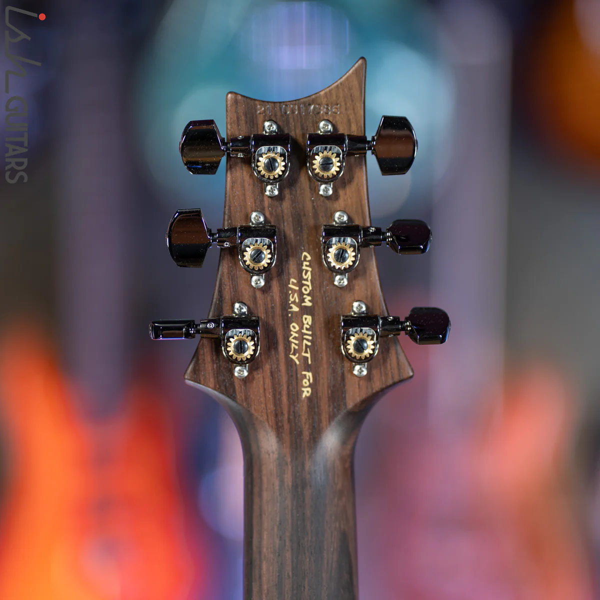 PRS Custom 24 Wood Library Aquabluex Purple Burst One Piece 10 Top Quilt Rosewood Neck - Image 11