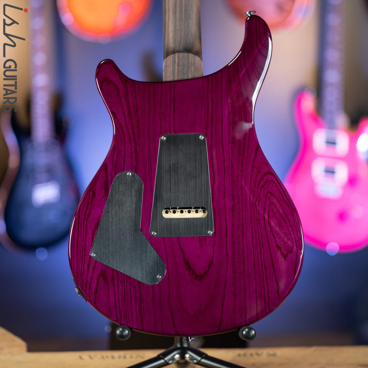 PRS Custom 24 Wood Library Aquabluex Purple Burst One Piece 10 Top Quilt Rosewood Neck - Image 8