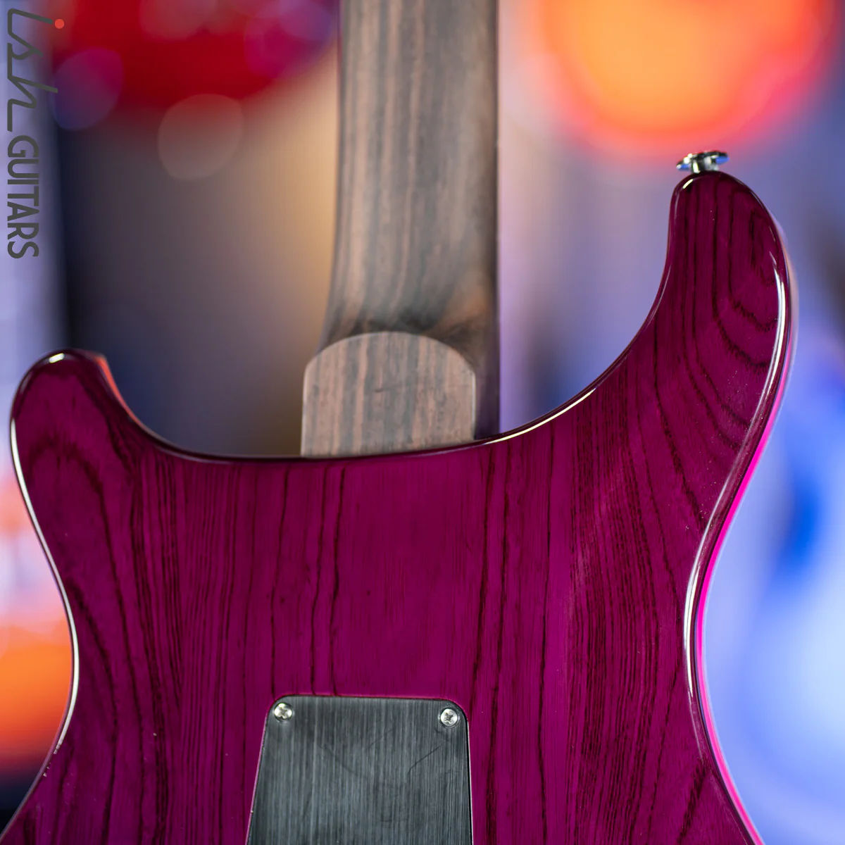 PRS Custom 24 Wood Library Aquabluex Purple Burst One Piece 10 Top Quilt Rosewood Neck - Image 9