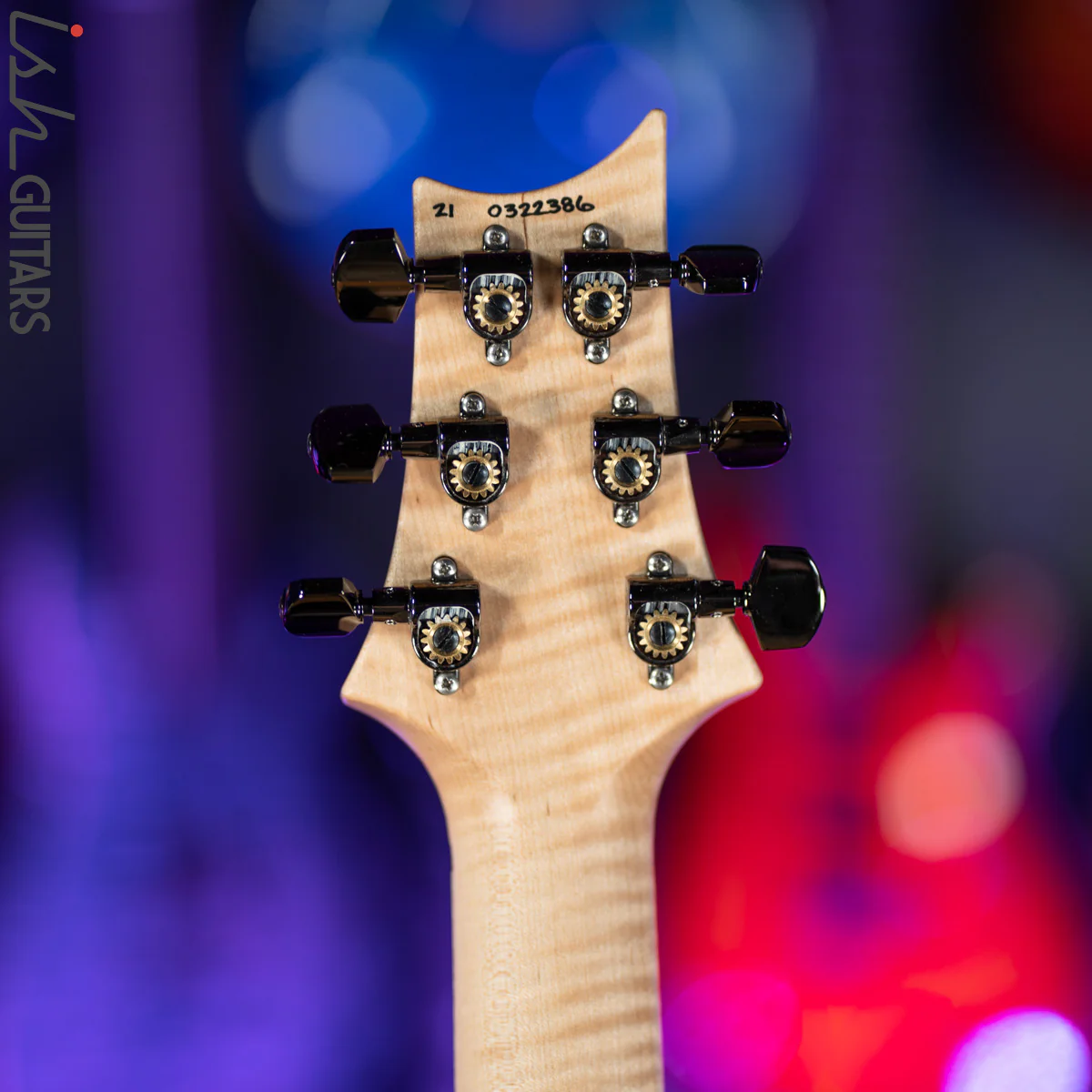 PRS Custom 24 Wood Library Black Opaque Satin Figured Maple - Image 13