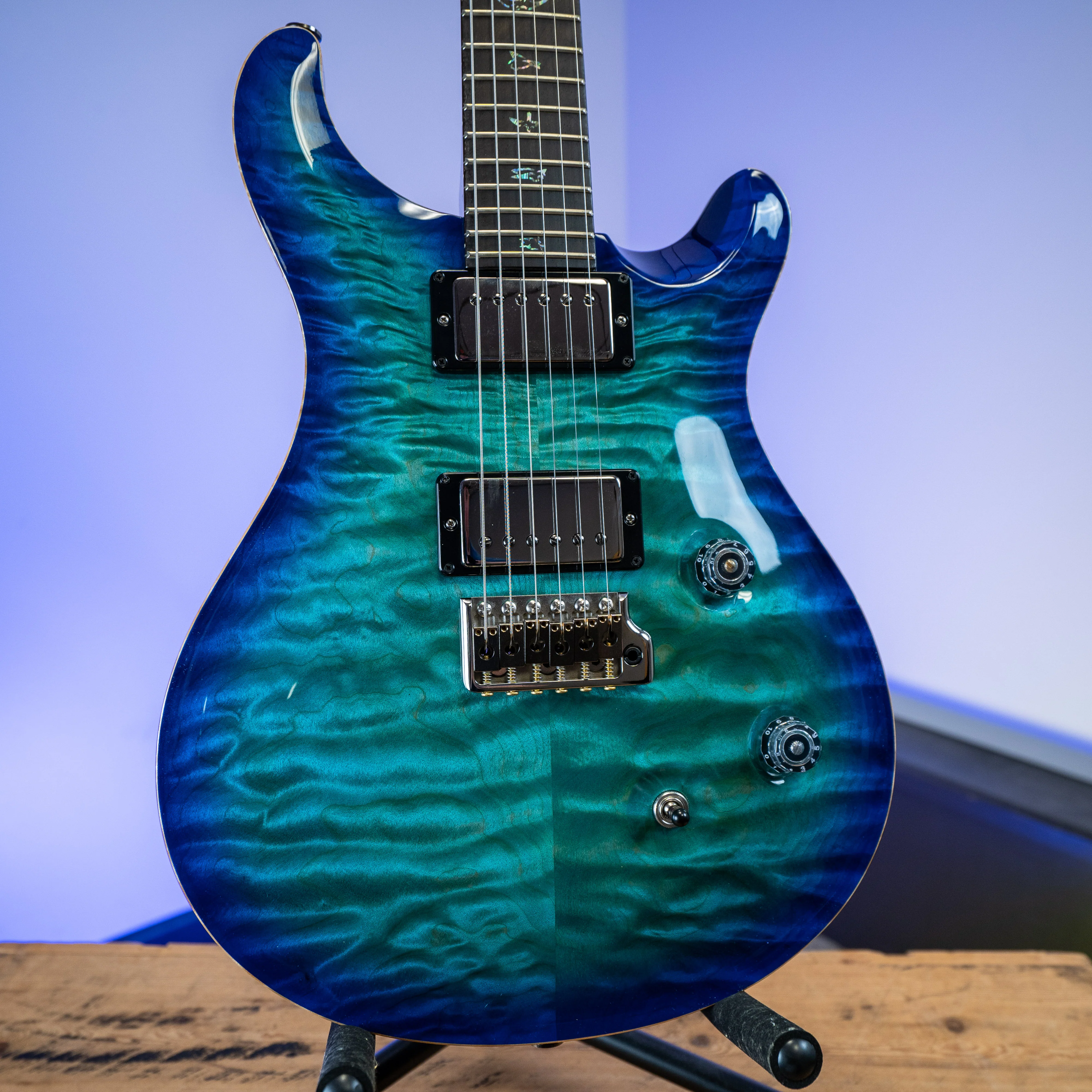 PRS Custom 24 Wood Library Makena Blue Brazilian Rosewood