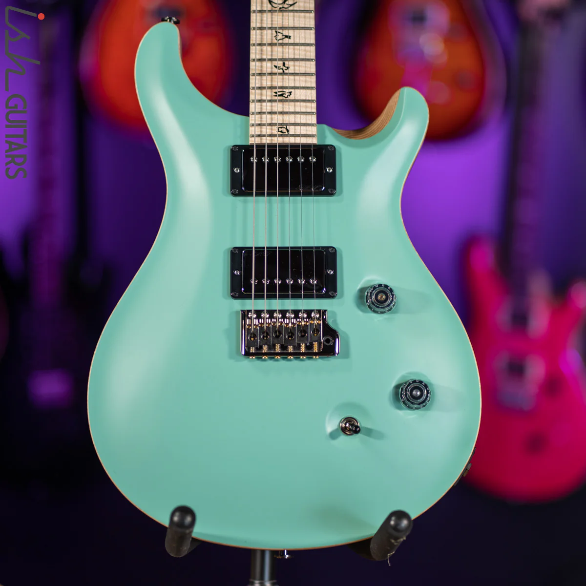 2021 PRS Custom 24 Wood Library Seafoam Green Opaque Satin