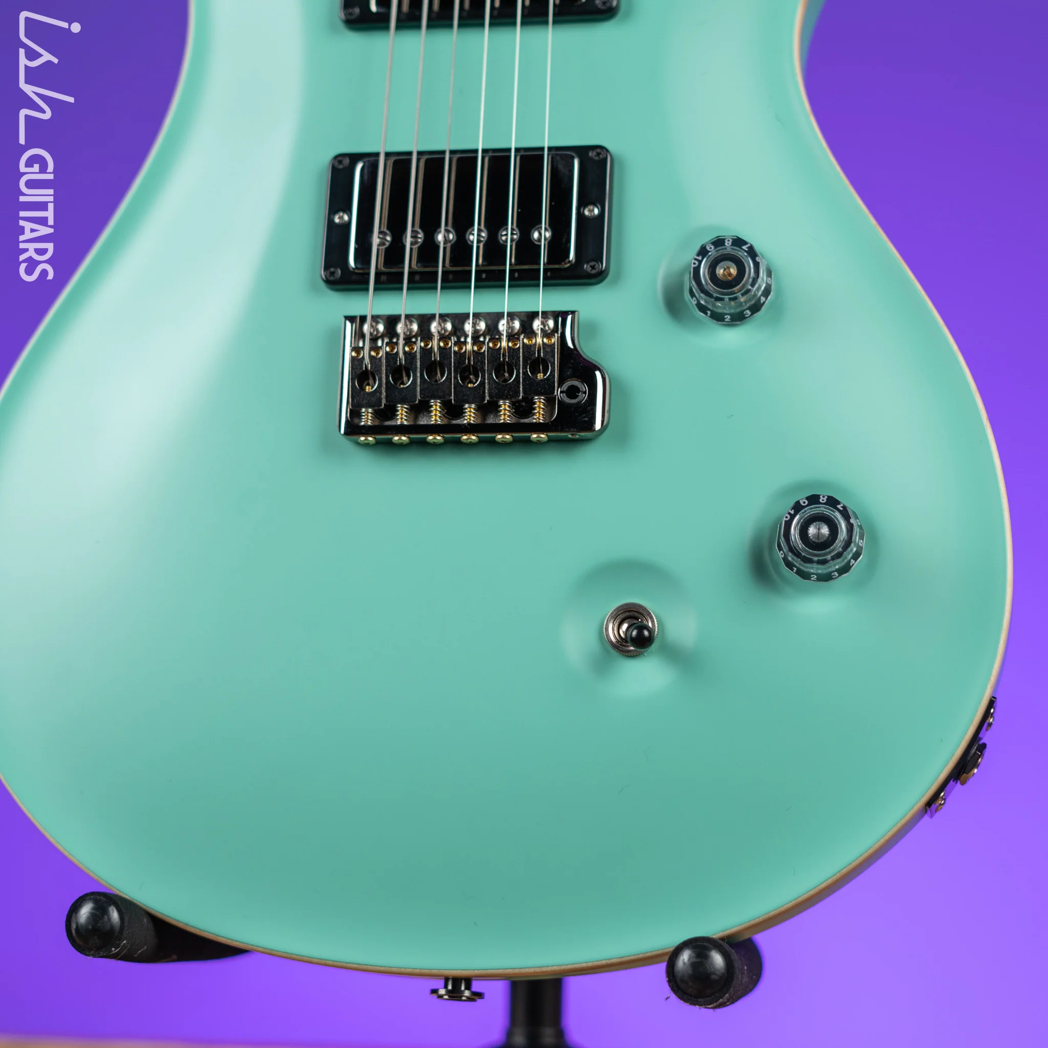 PRS Custom 24 Wood Library Seafoam Green Satin Demo - Image 4