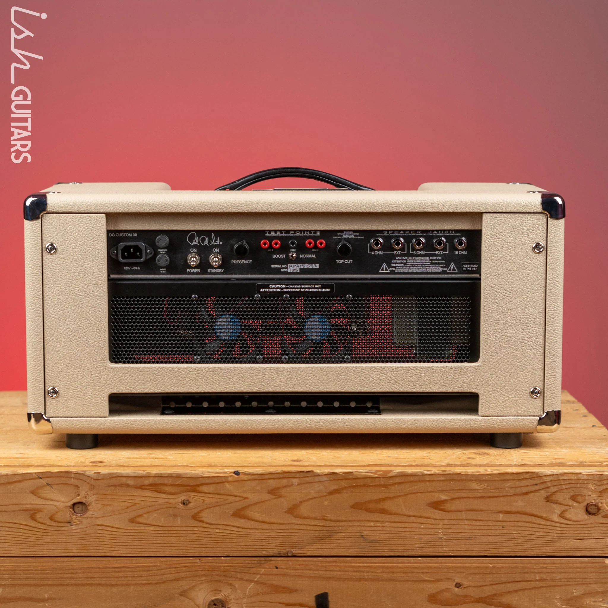 PRS DG Custom 30 David Grissom Signature Amplifier Blonde & Vintage Cherry - Image 5