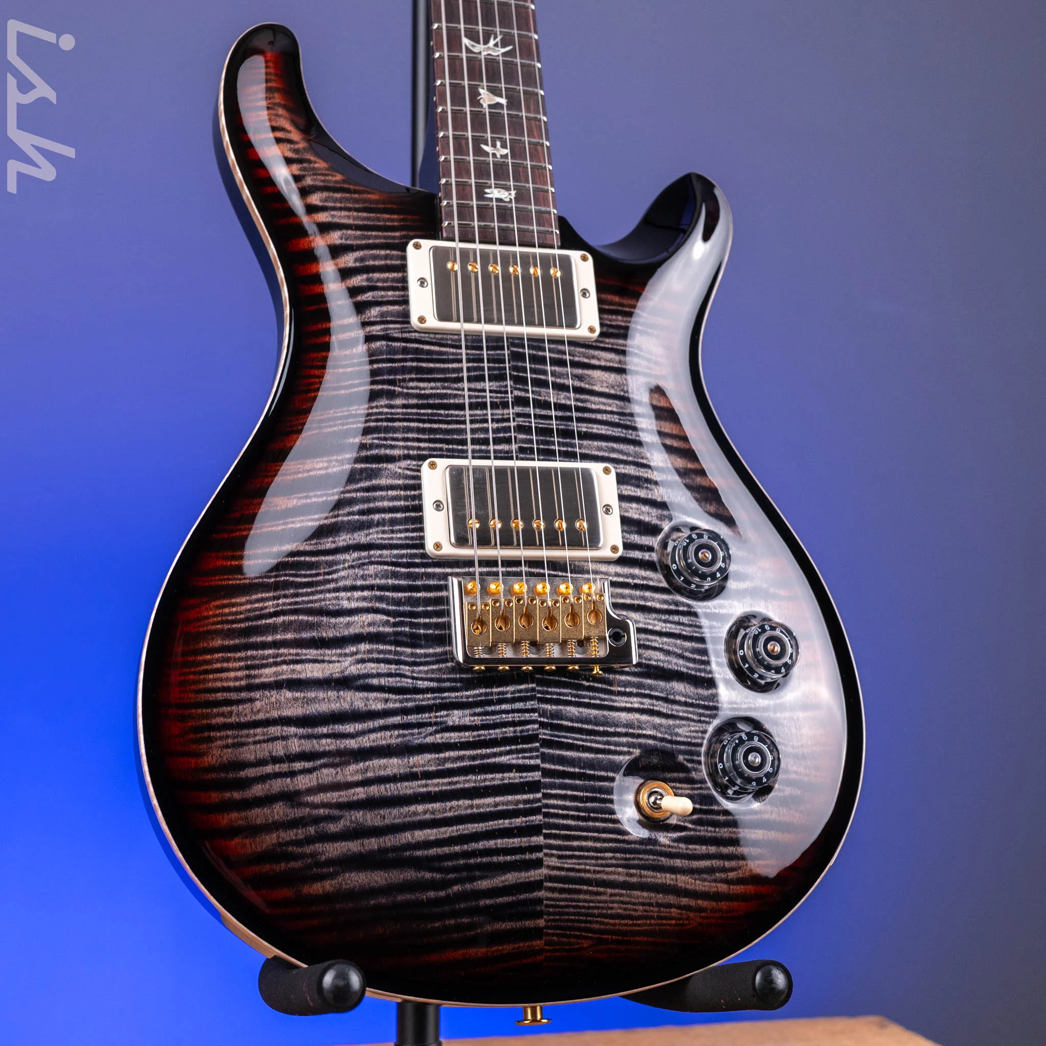 PRS DGT 10-Top Charcoal Tri-Color Burst Custom Color