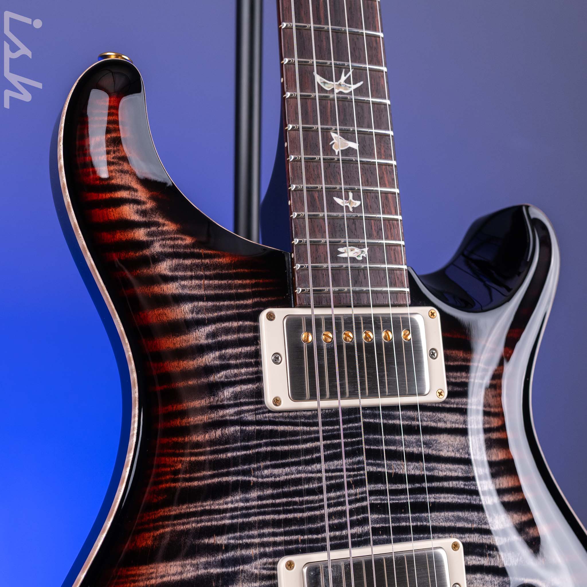 PRS DGT 10-Top Charcoal Tri-Color Burst Custom Color - Image 3