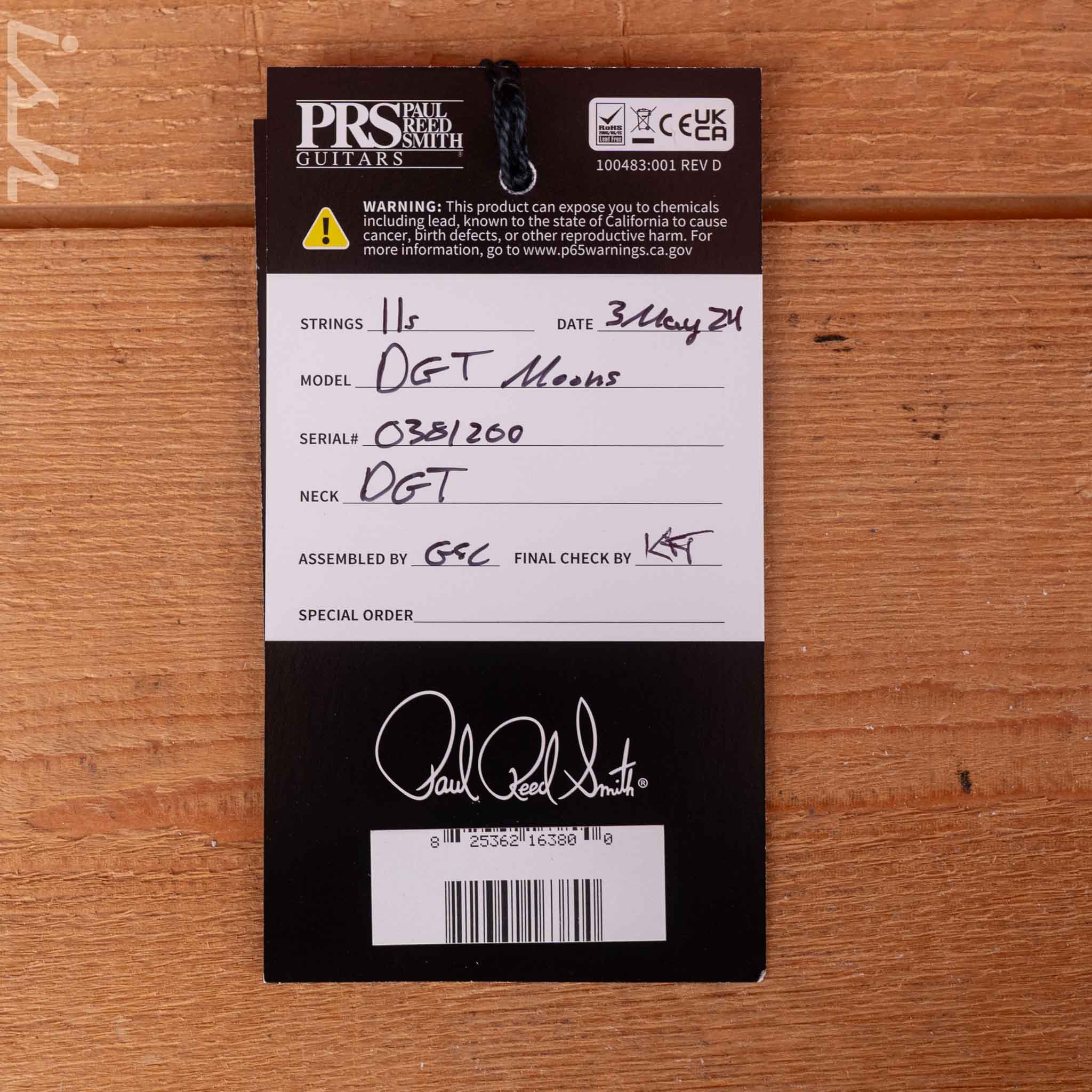 PRS DGT David Grissom Electric Guitar Faded Blue Jean - Image 11