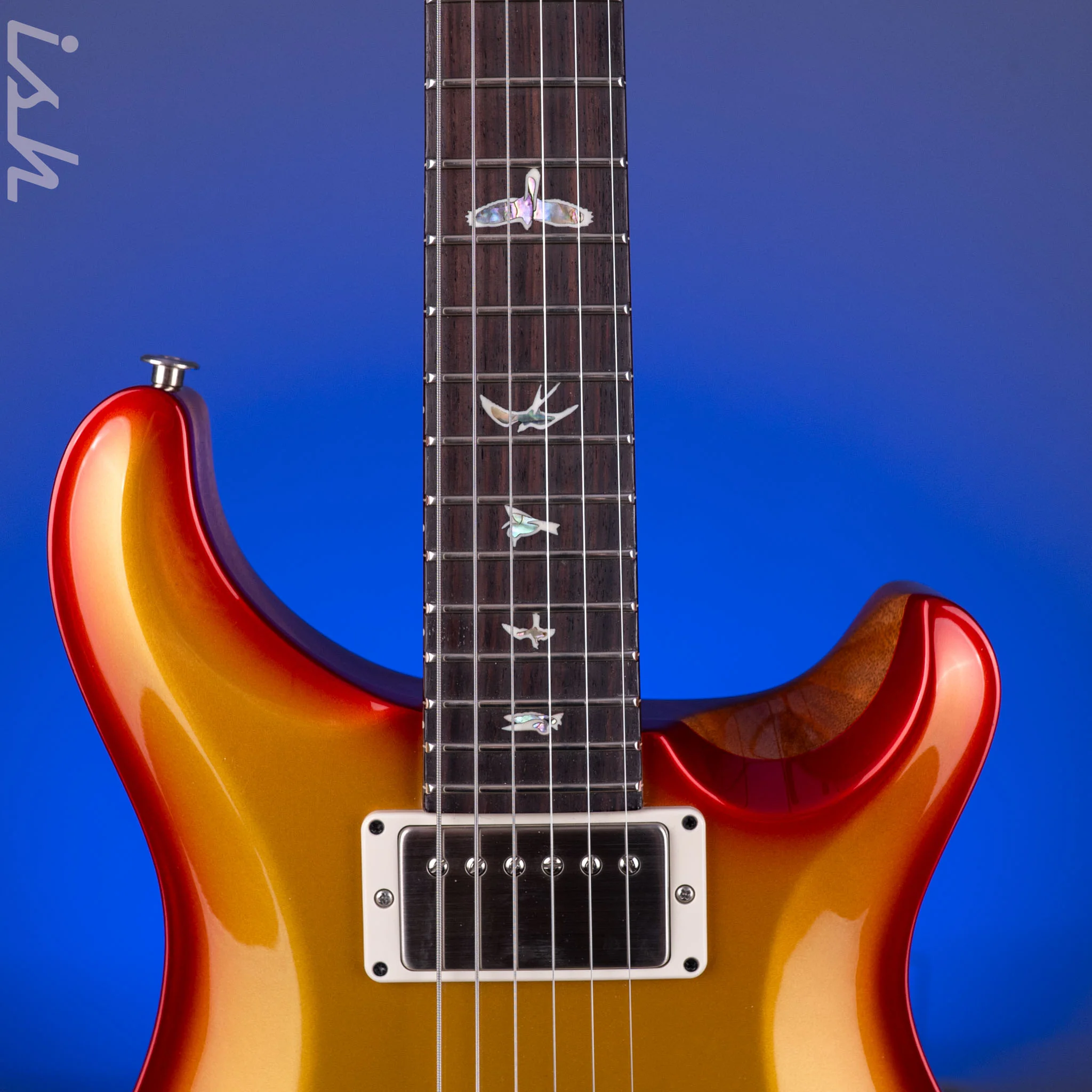 PRS DGT Semi-Hollow Limited Gold Top Cherry Burst - Image 6