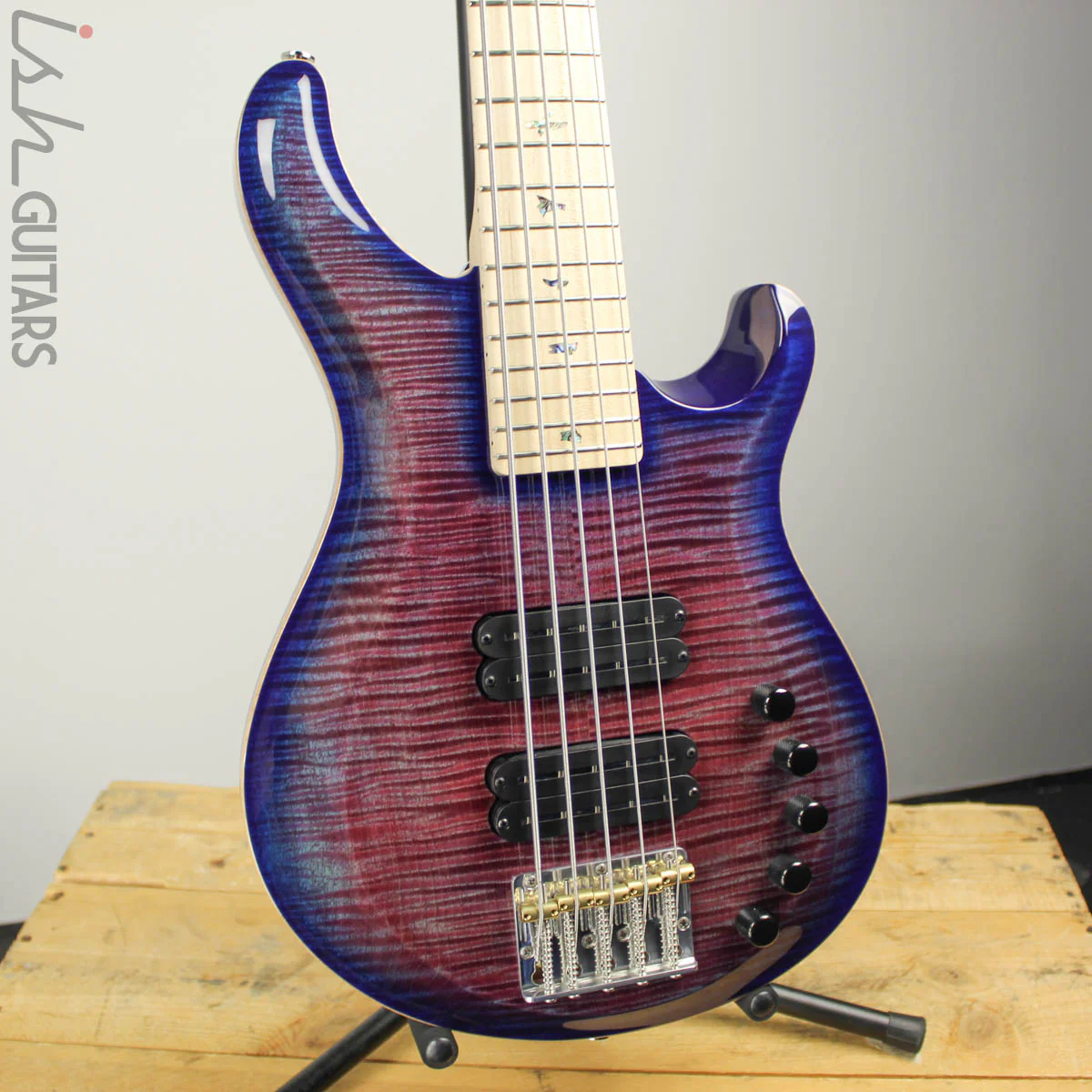 PRS Gary Grainger GG5 5-String 10 Top Violet Blue Burst