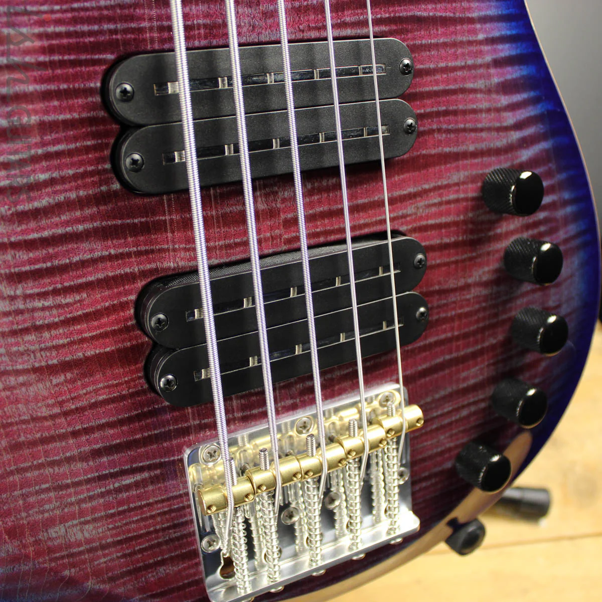 PRS Gary Grainger GG5 5-String 10 Top Violet Blue Burst - Image 6