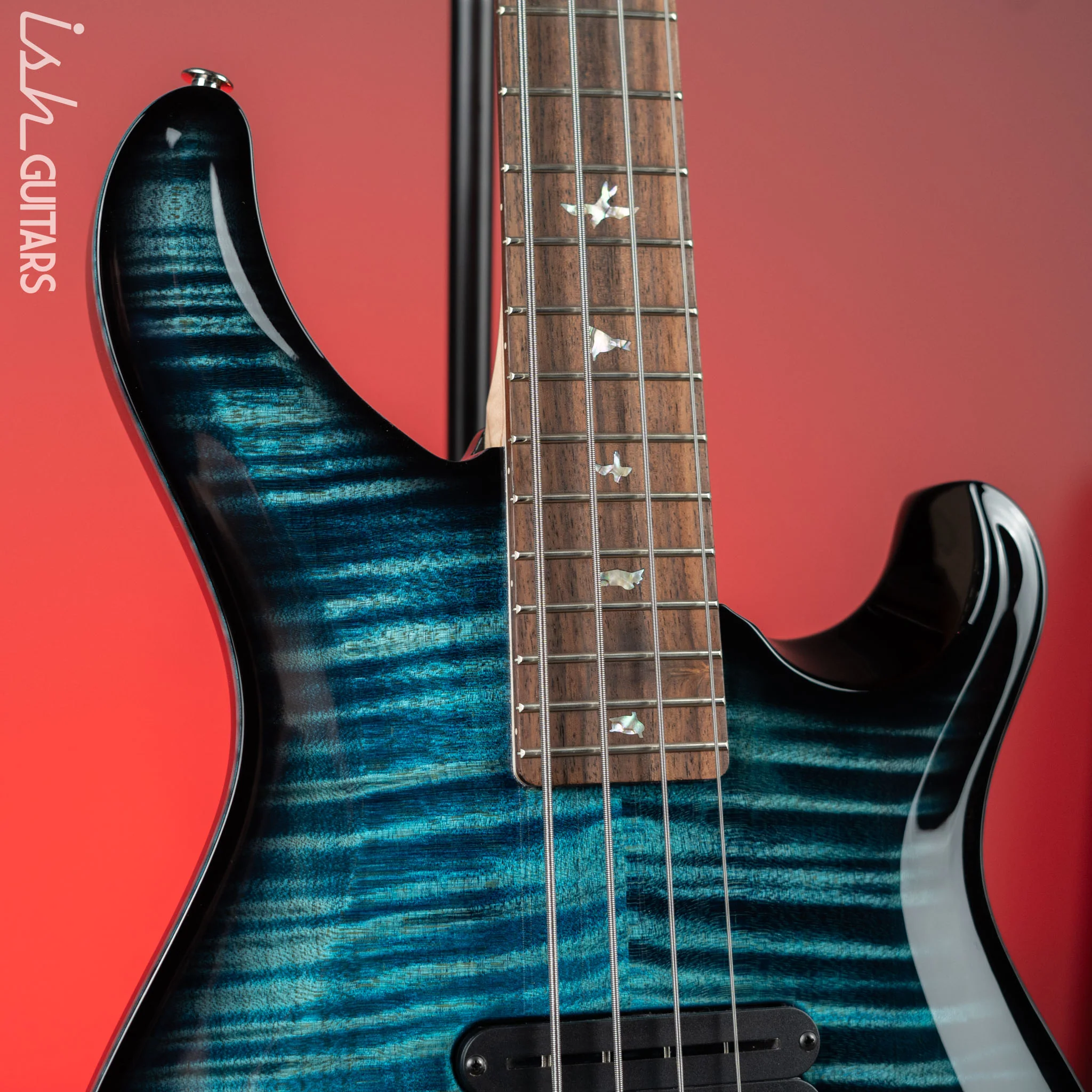 PRS Grainger 4 String Bass 10-Top Cobalt Smokeburst - Image 3