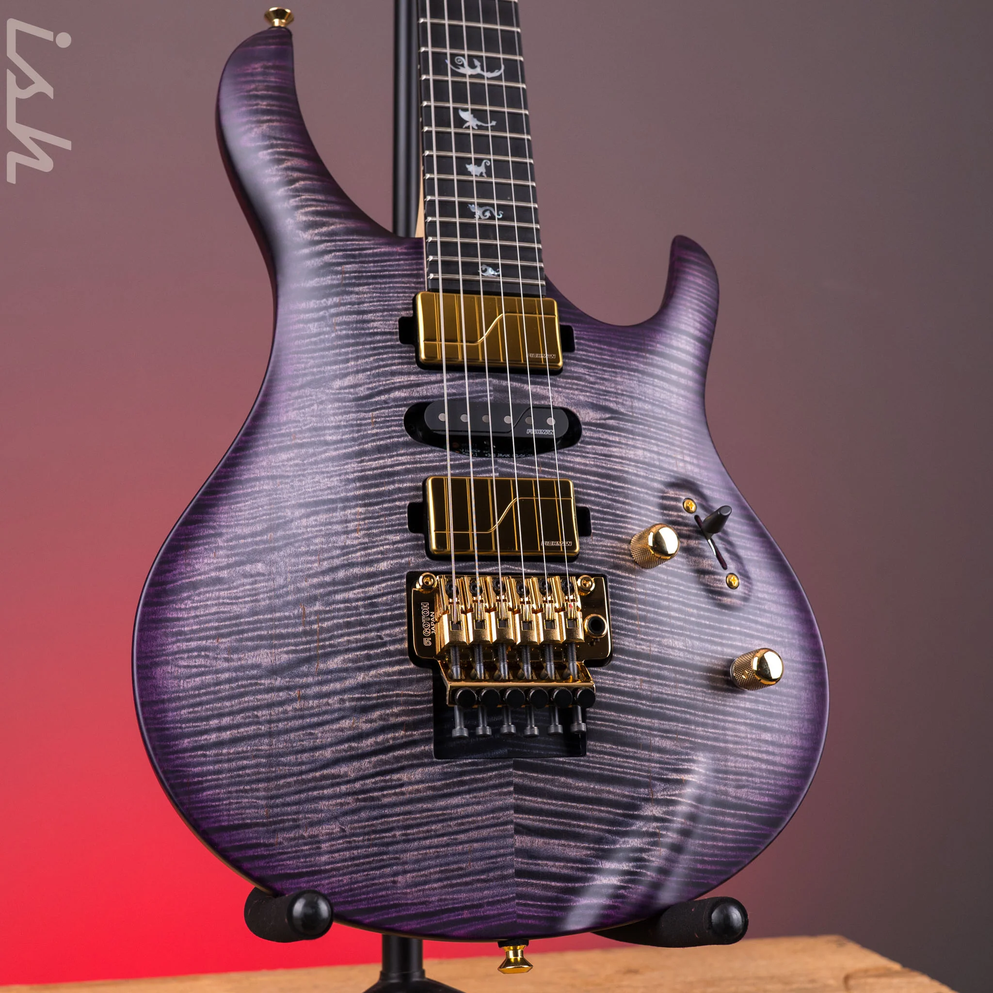PRS Herman Li Chleo Limited Edition Charcoal Purple Wraparound Burst