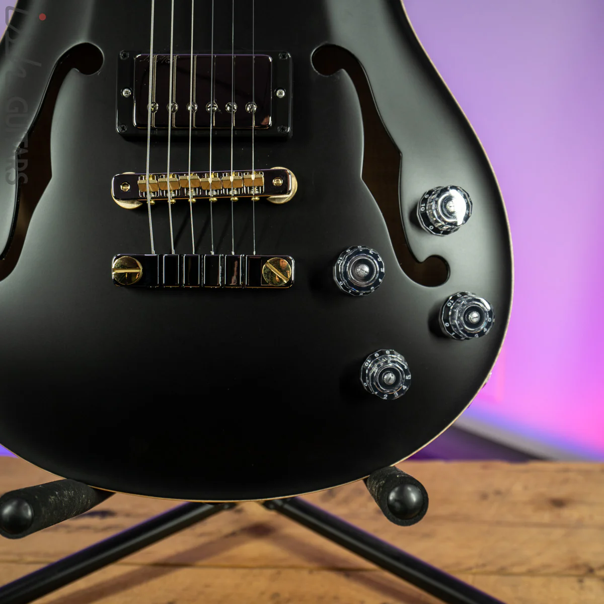 PRS McCarty 594 Hollowbody II Wood Library Satin Black - Image 4