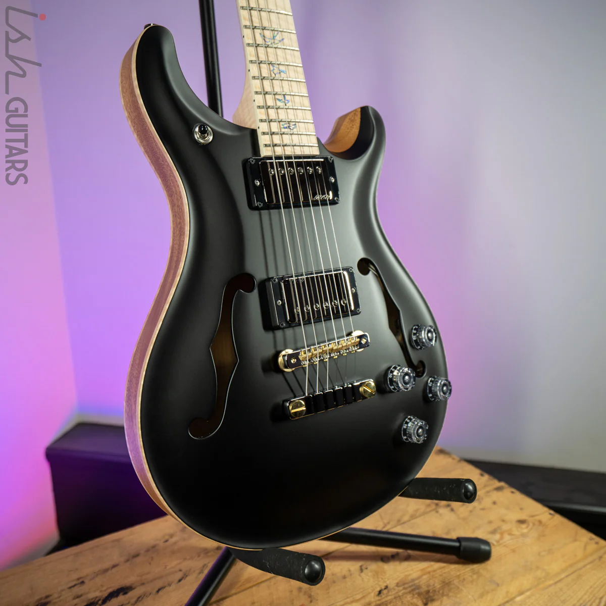 PRS McCarty 594 Hollowbody II Wood Library Satin Black - Image 5