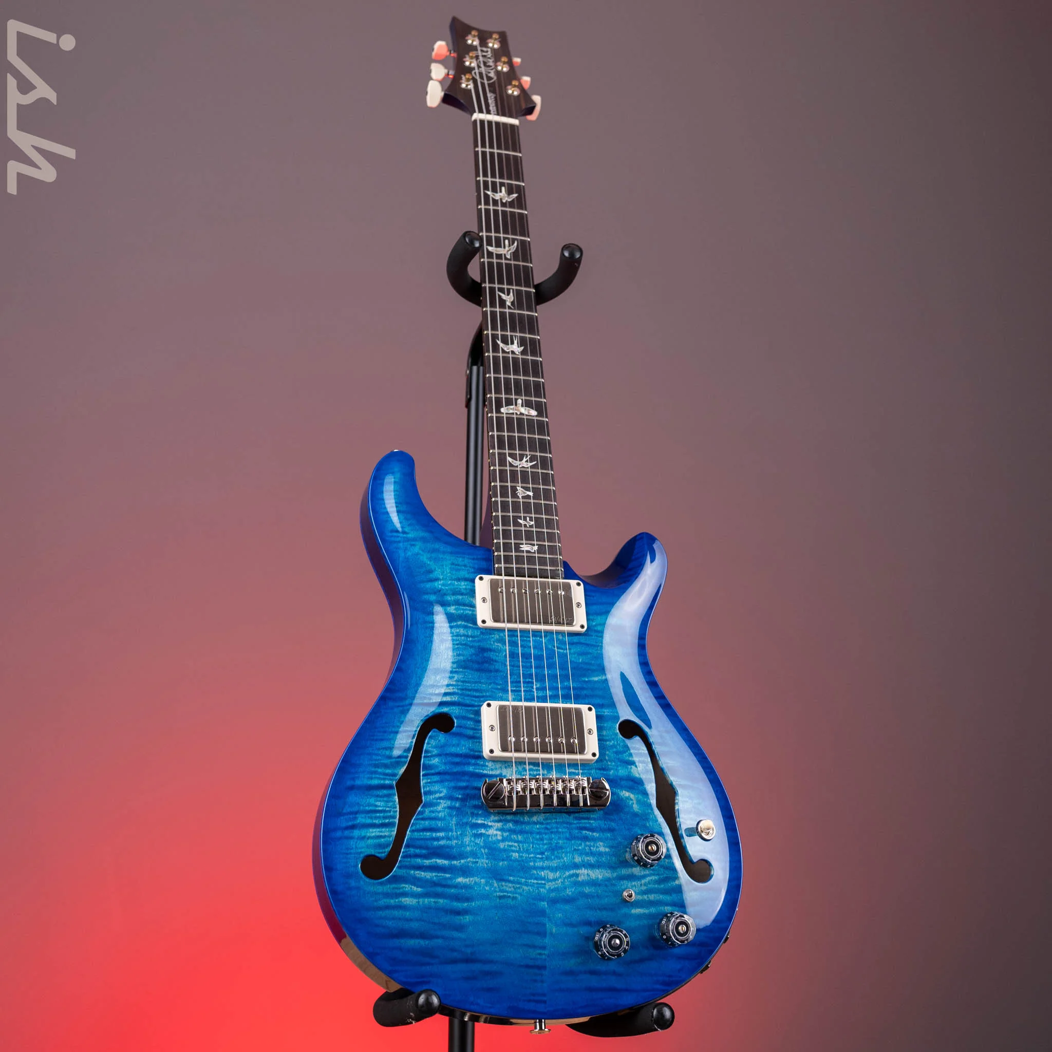 PRS Hollowbody II Piezo Electric Guitar Cobalt Blue Wrap Burst - Image 2