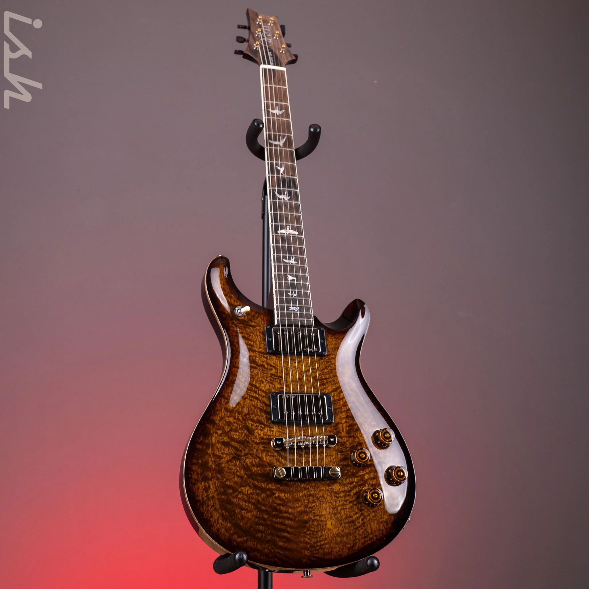 PRS McCarty 594 Mango Top Limited Edition Black Gold Burst (Natural Binding) - Image 2
