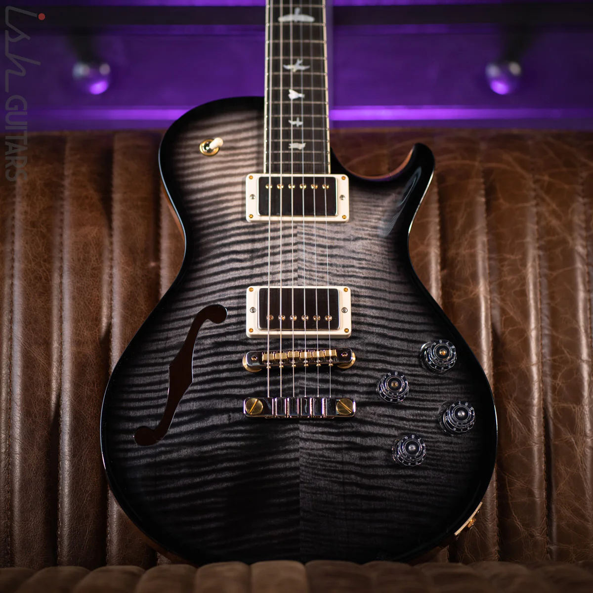 2019 PRS McCarty 594 Singlecut Semi-Hollow Brazilian Rosewood 10-Top Grey Fade Smokewrap Burst - Image 2
