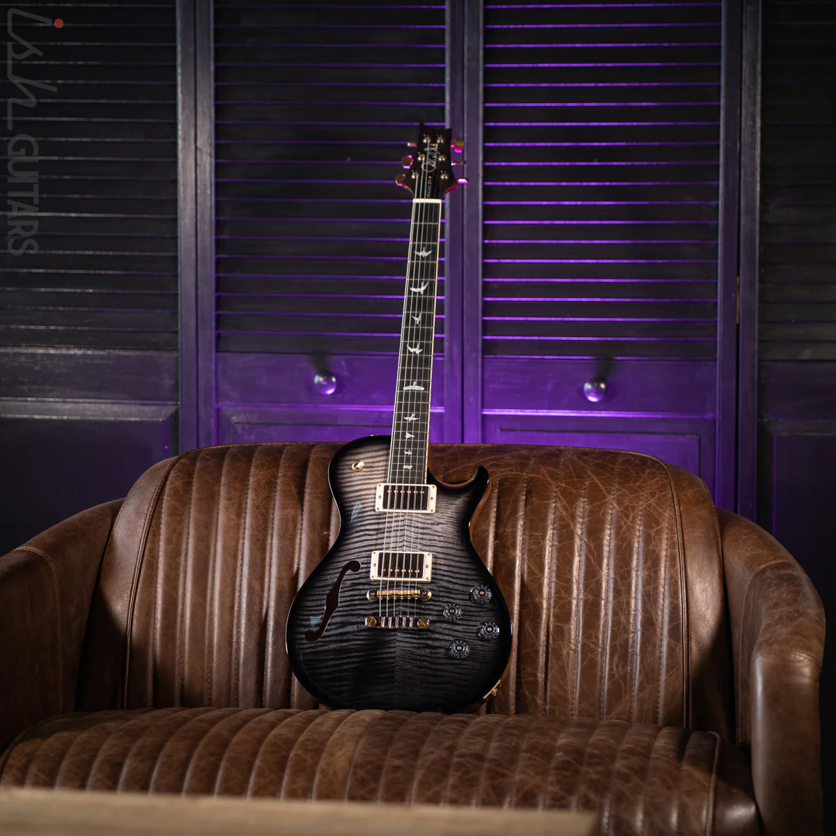 2019 PRS McCarty 594 Singlecut Semi-Hollow Brazilian Rosewood 10-Top Grey Fade Smokewrap Burst - Image 3