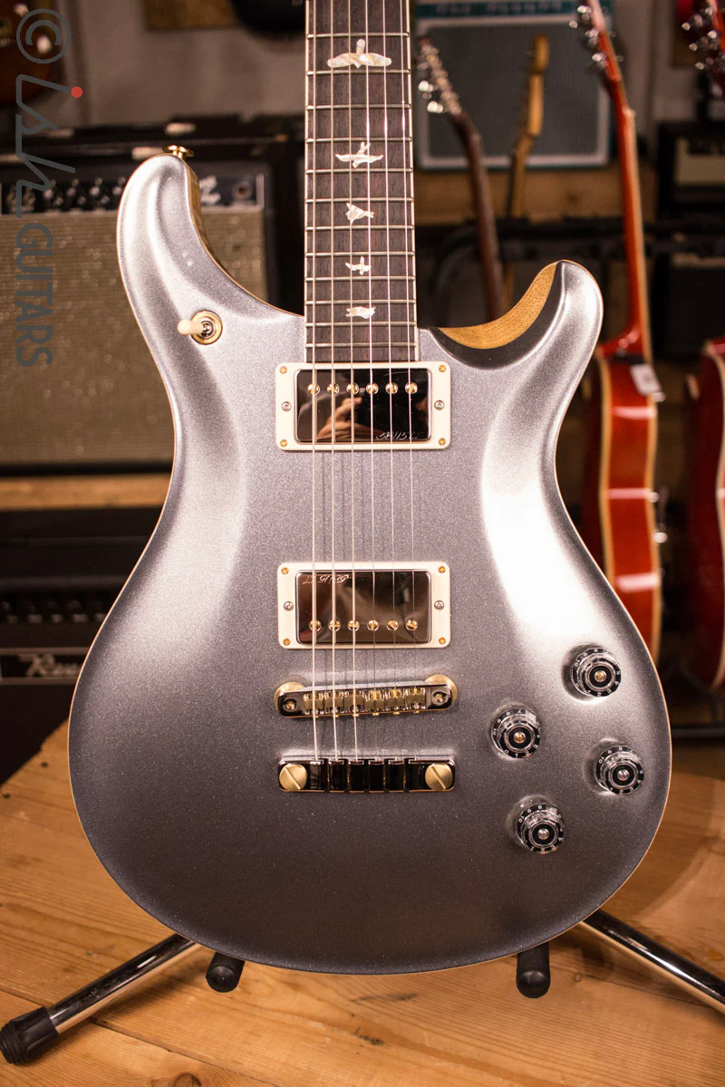 PRS McCarty 594 CUSTOM Platinum Metallic Top Natural Korina Body Flamed Neck
