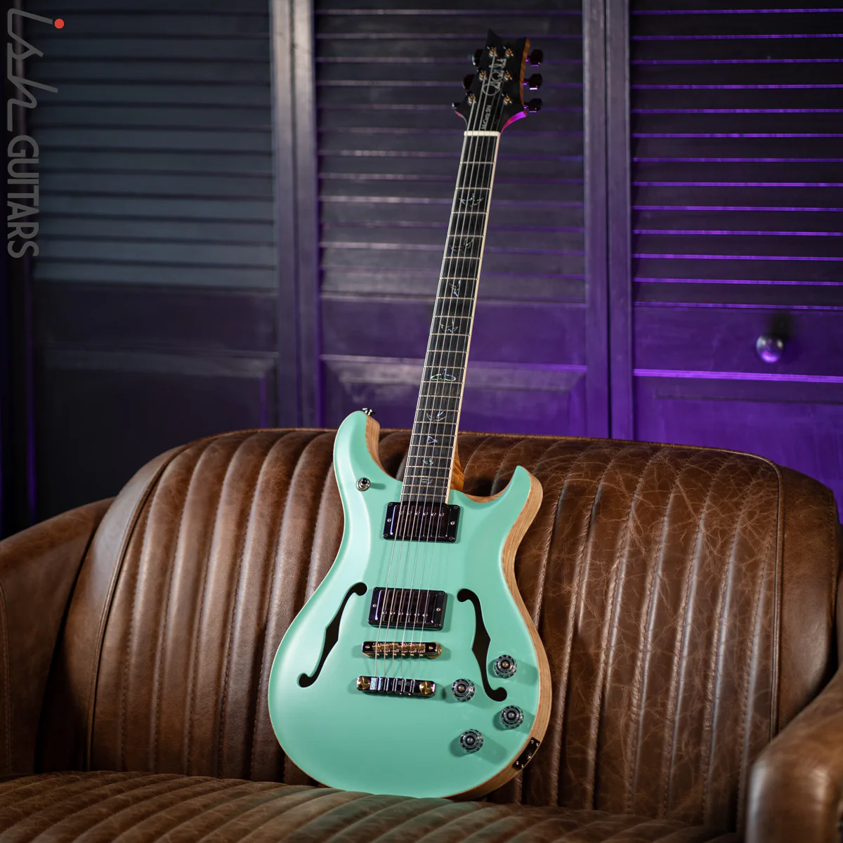 PRS McCarty 594 Hollowbody II Seafoam Green Satin Wood Library - Image 2