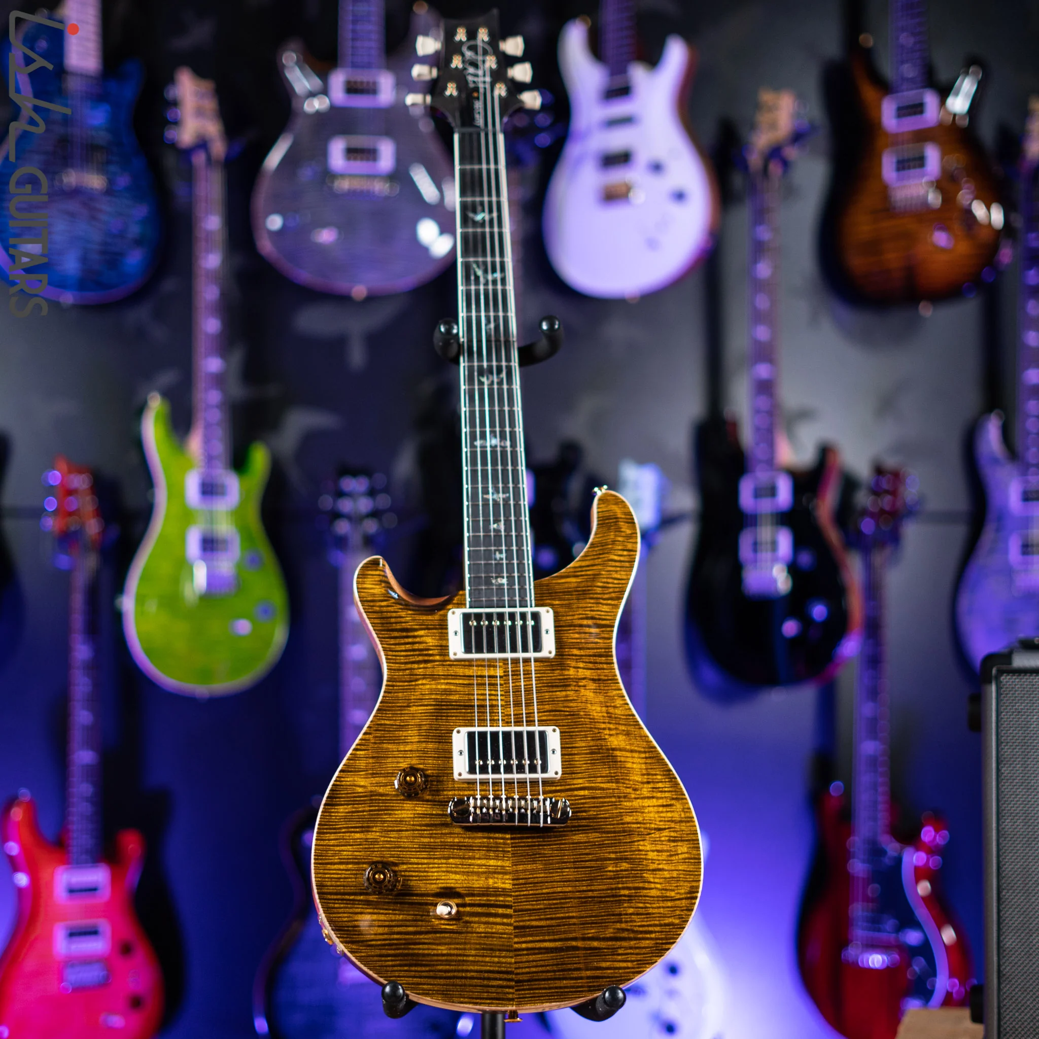 PRS McCarty Lefty Wood Library Yellow Tiger Artist Flame Maple - Image 2