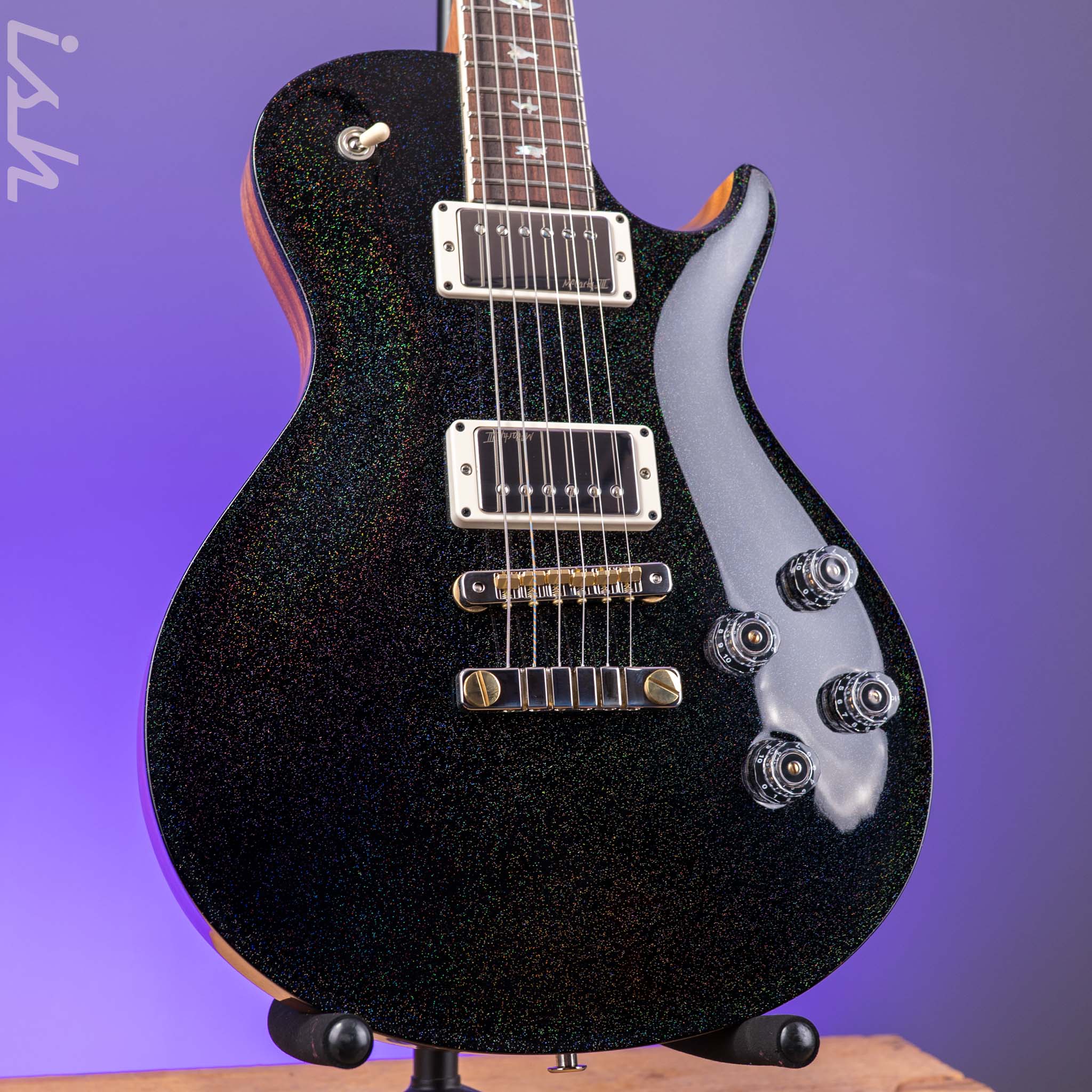 PRS McCarty SC56 40th Anniversary Limited Edition Black Rainbow Hollowflake