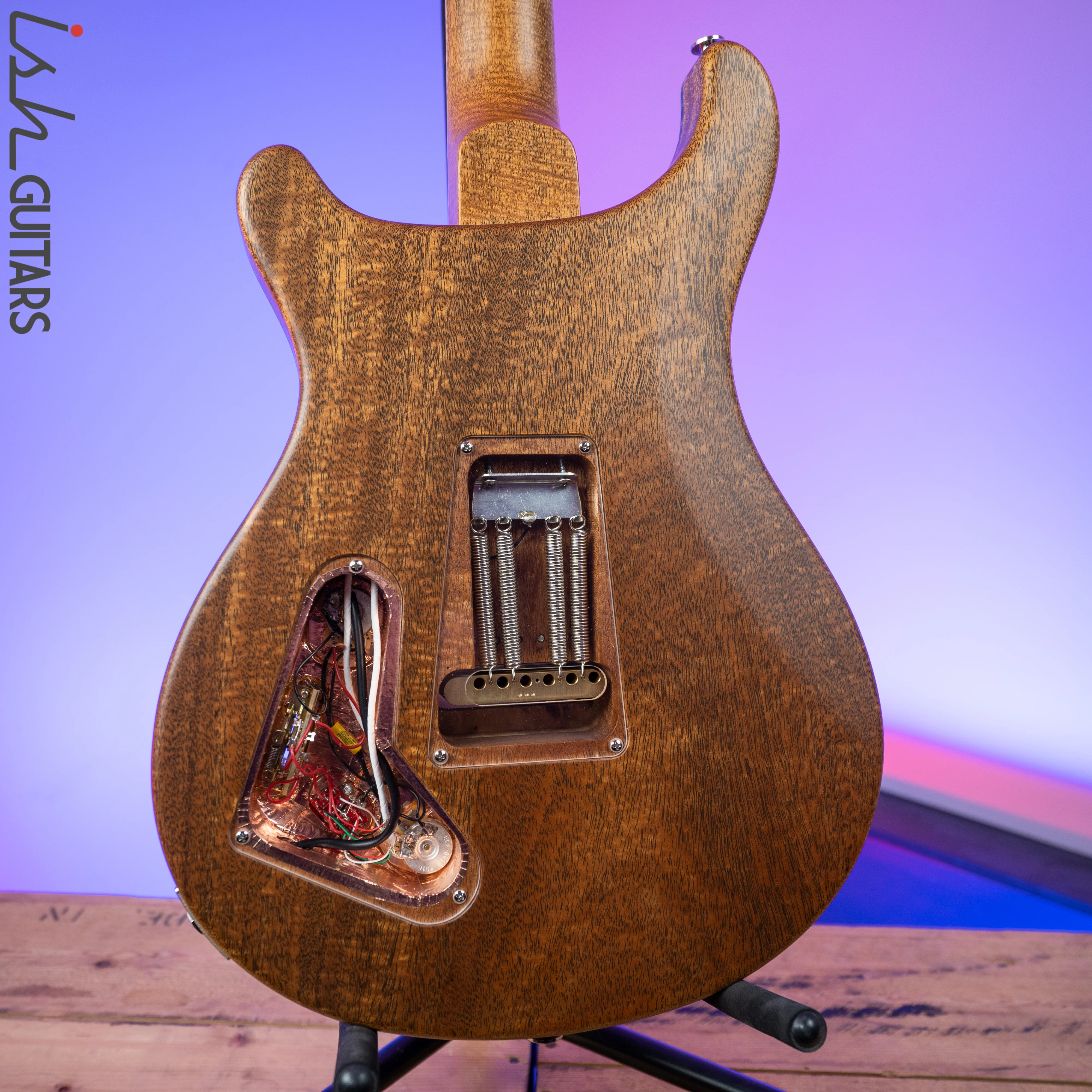 PRS Paul Reed Smith Private Stock 408 Semi Hollow Poplar Burl Triple Faded Indigo - Image 10