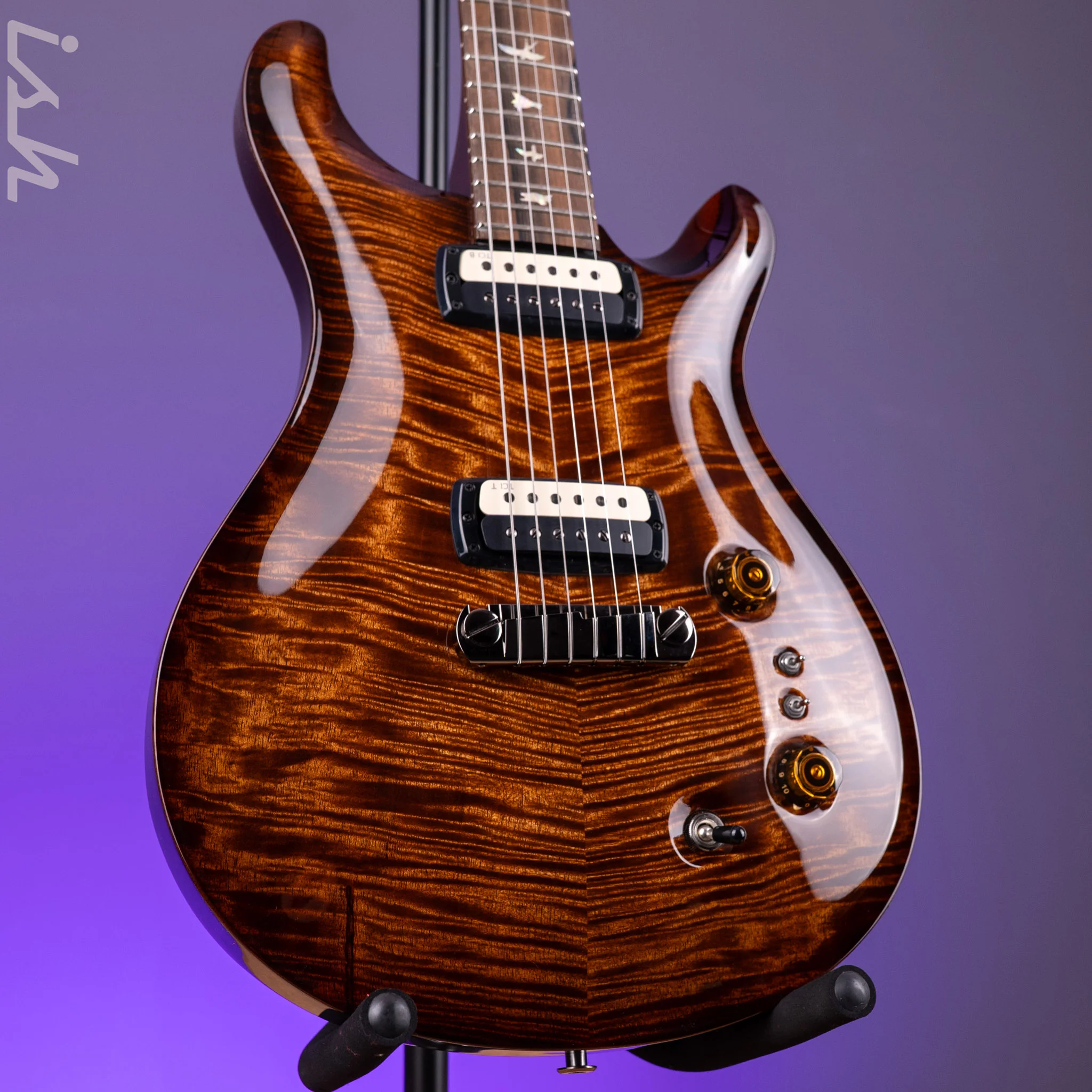 PRS Paul's Limited Mango Top Custom Color Black Gold Smokeburst
