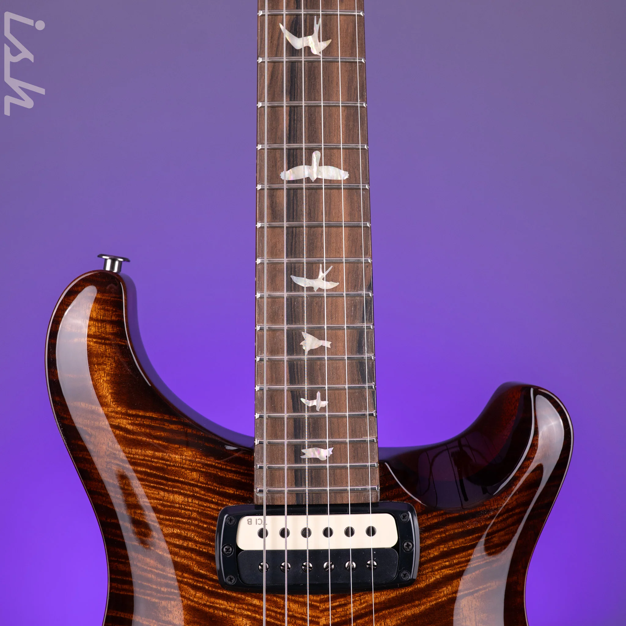 PRS Paul's Limited Mango Top Custom Color Black Gold Smokeburst - Image 6