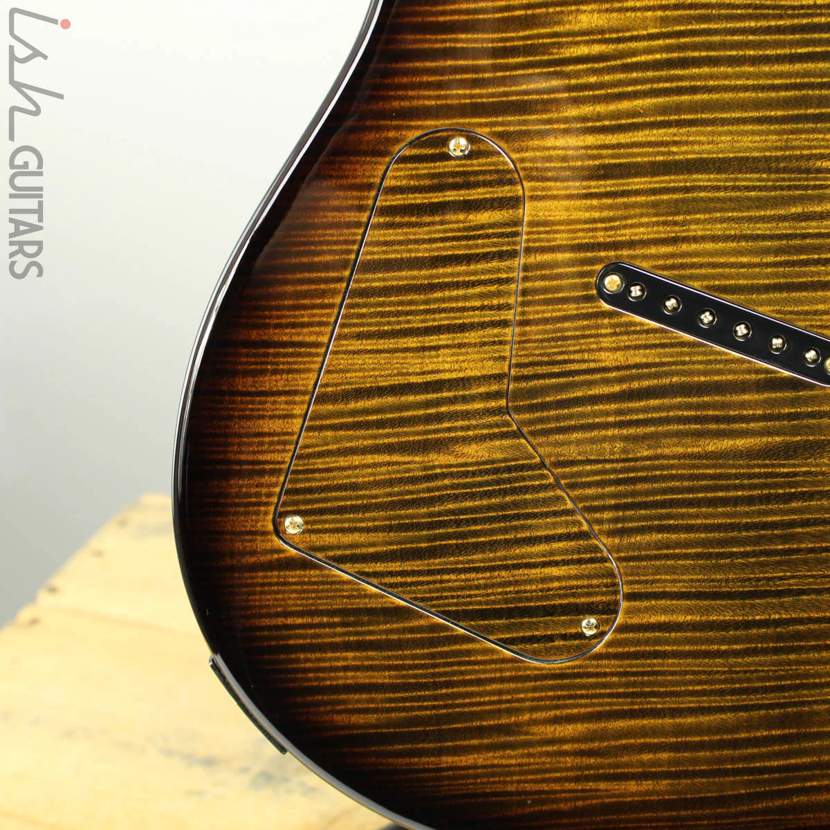 PRS Private Stock Multi Scale Custom 24 Tiger Eye Smoked Burst 1 Piece Maple Body - Image 12