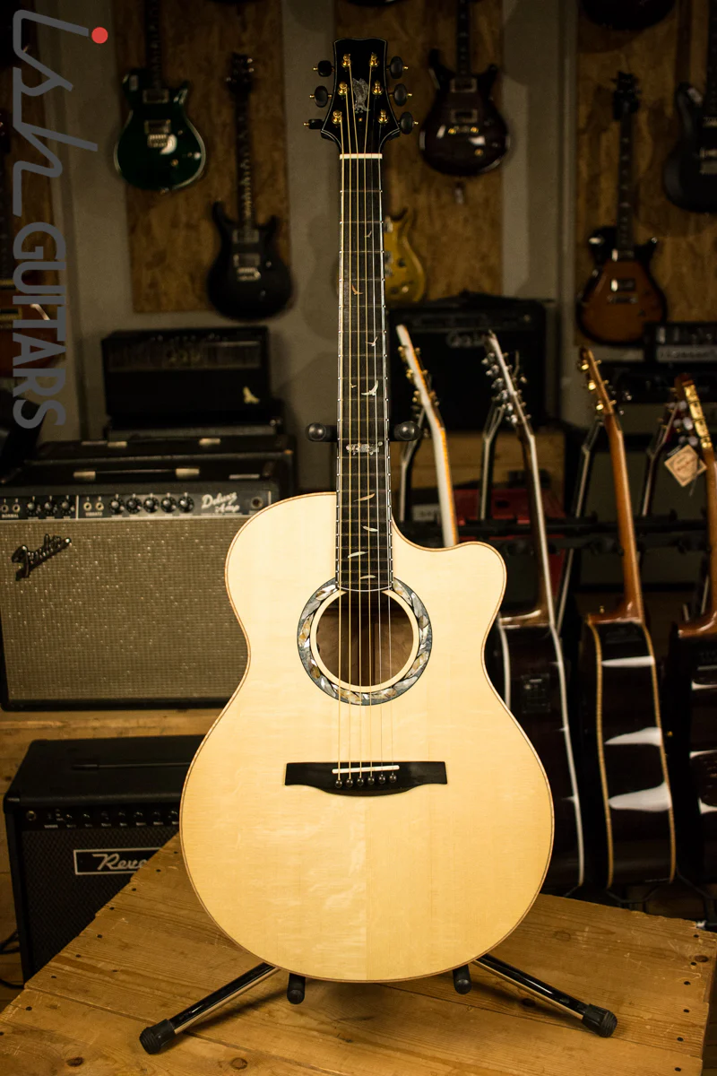 PRS Private Stock Angelus Acoustic Top Natural Blue Nightshade Back - Image 2