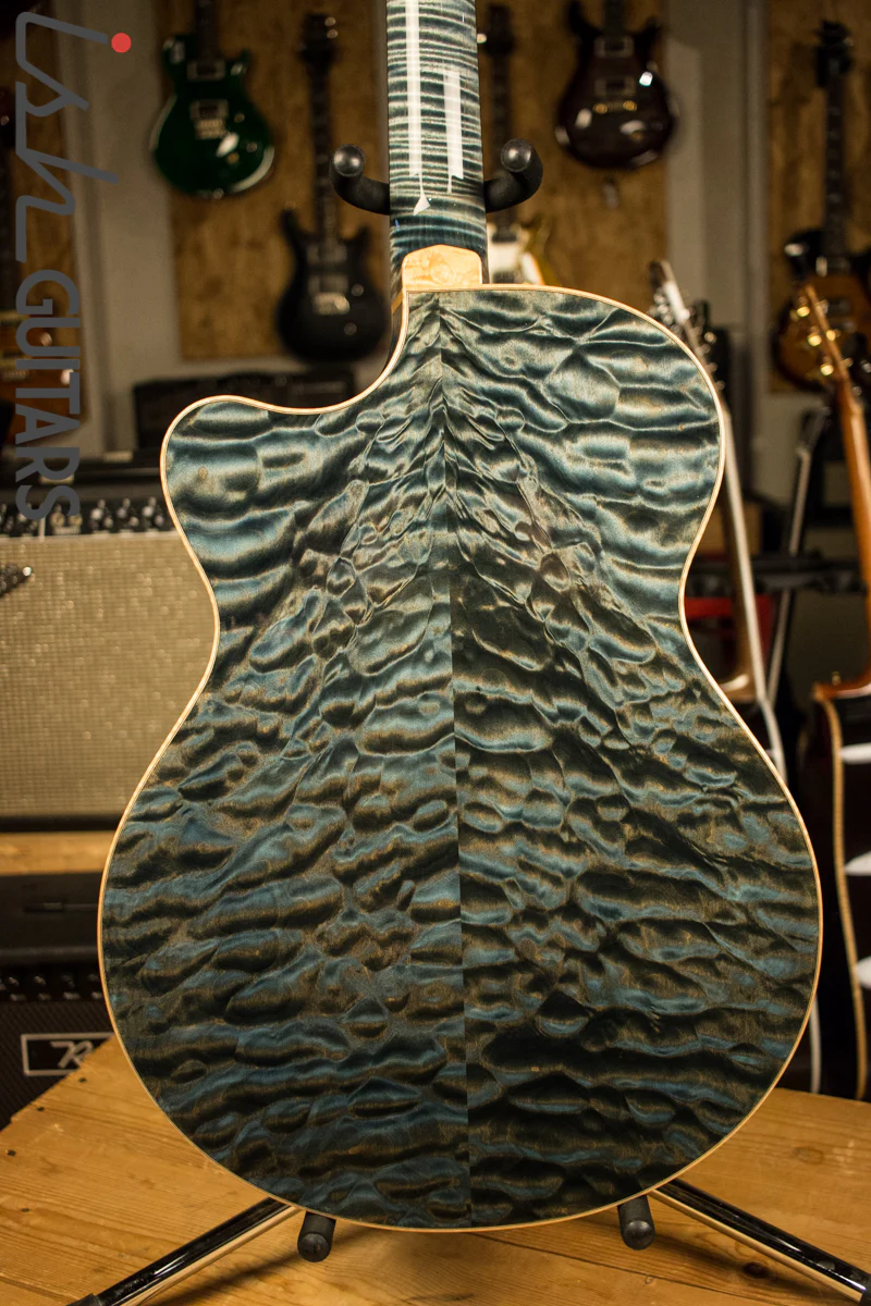 PRS Private Stock Angelus Acoustic Top Natural Blue Nightshade Back - Image 7