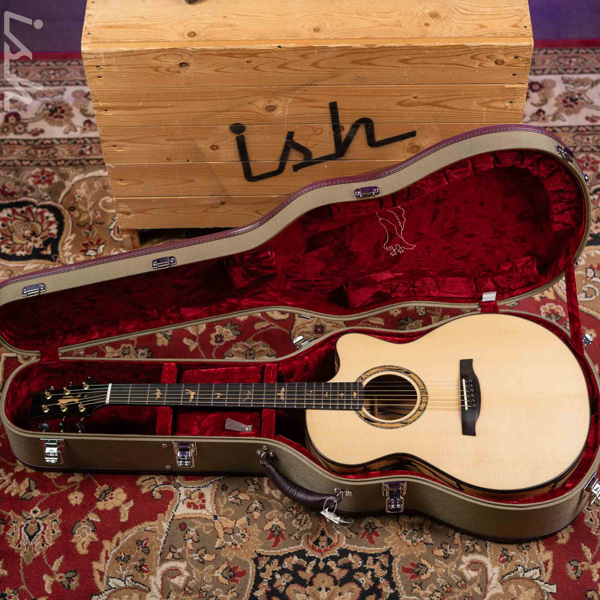 PRS Private Stock Angelus Cutaway Red Spruce Top / Pale Moon Ebony Back & Sides - Image 16