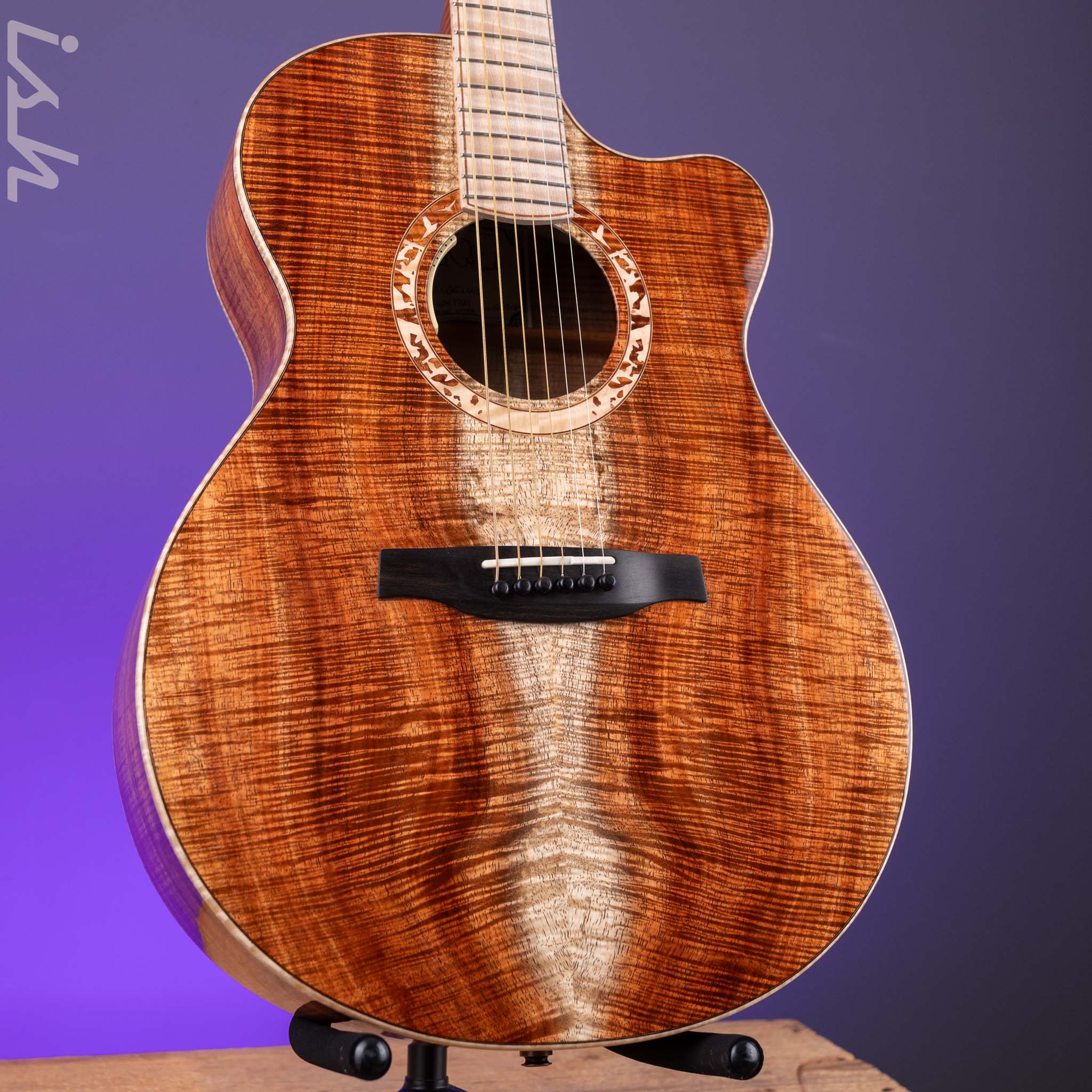 PRS Private Stock Angelus Koa Curly Maple Acoustic-Electric Guitar