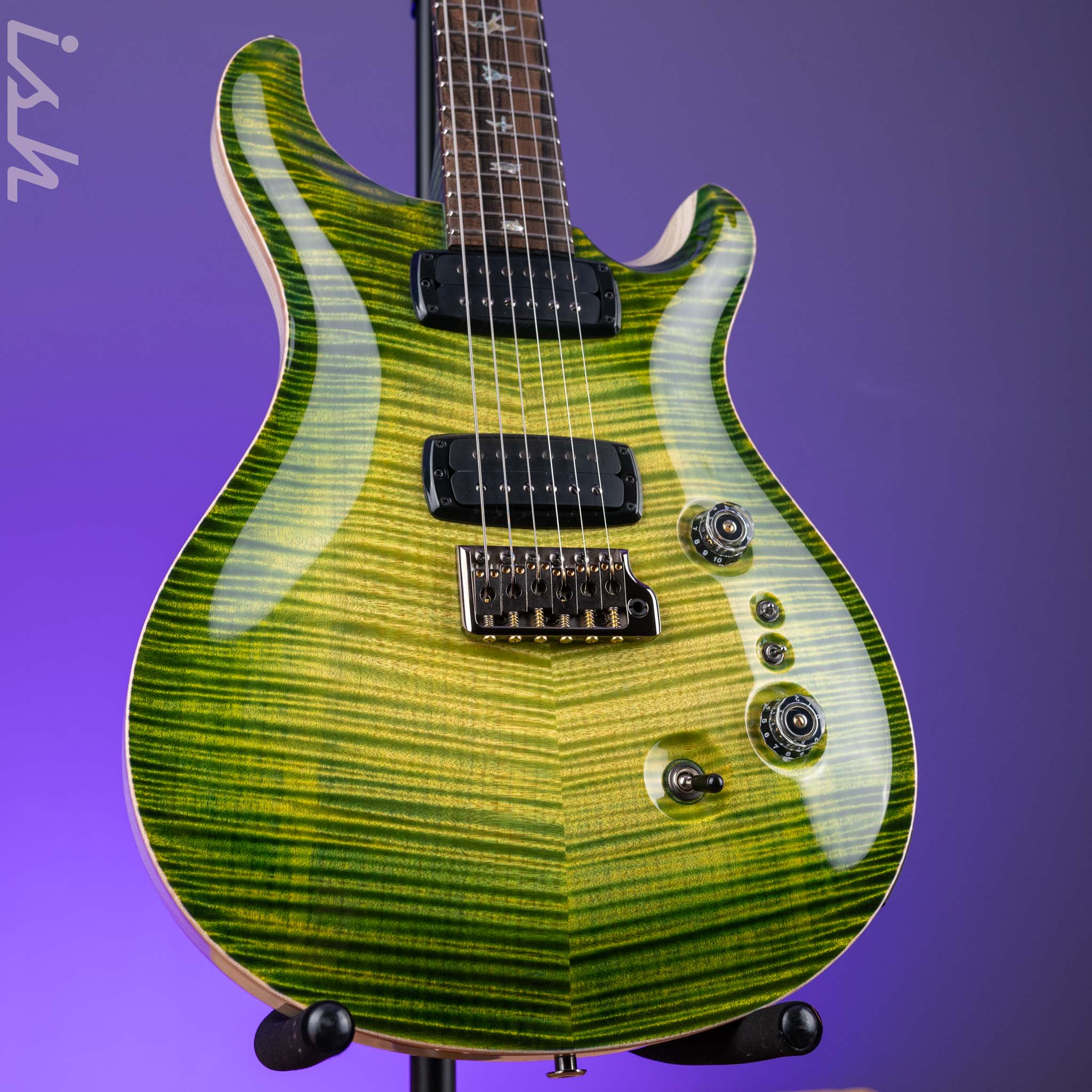 PRS Private Stock Custom 24-08 Curly Maple Rainforest Glow