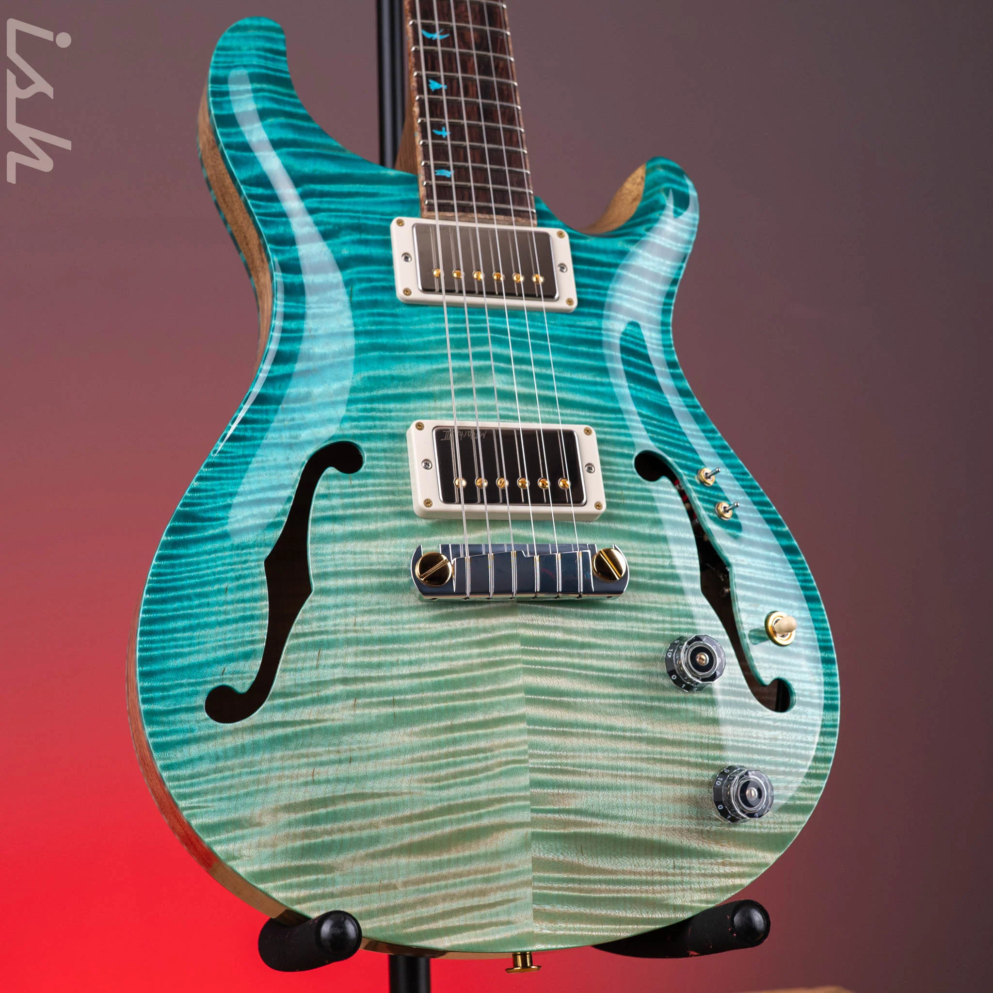 PRS Private Stock Hollowbody II Bahamian Blue Dragon's Breath