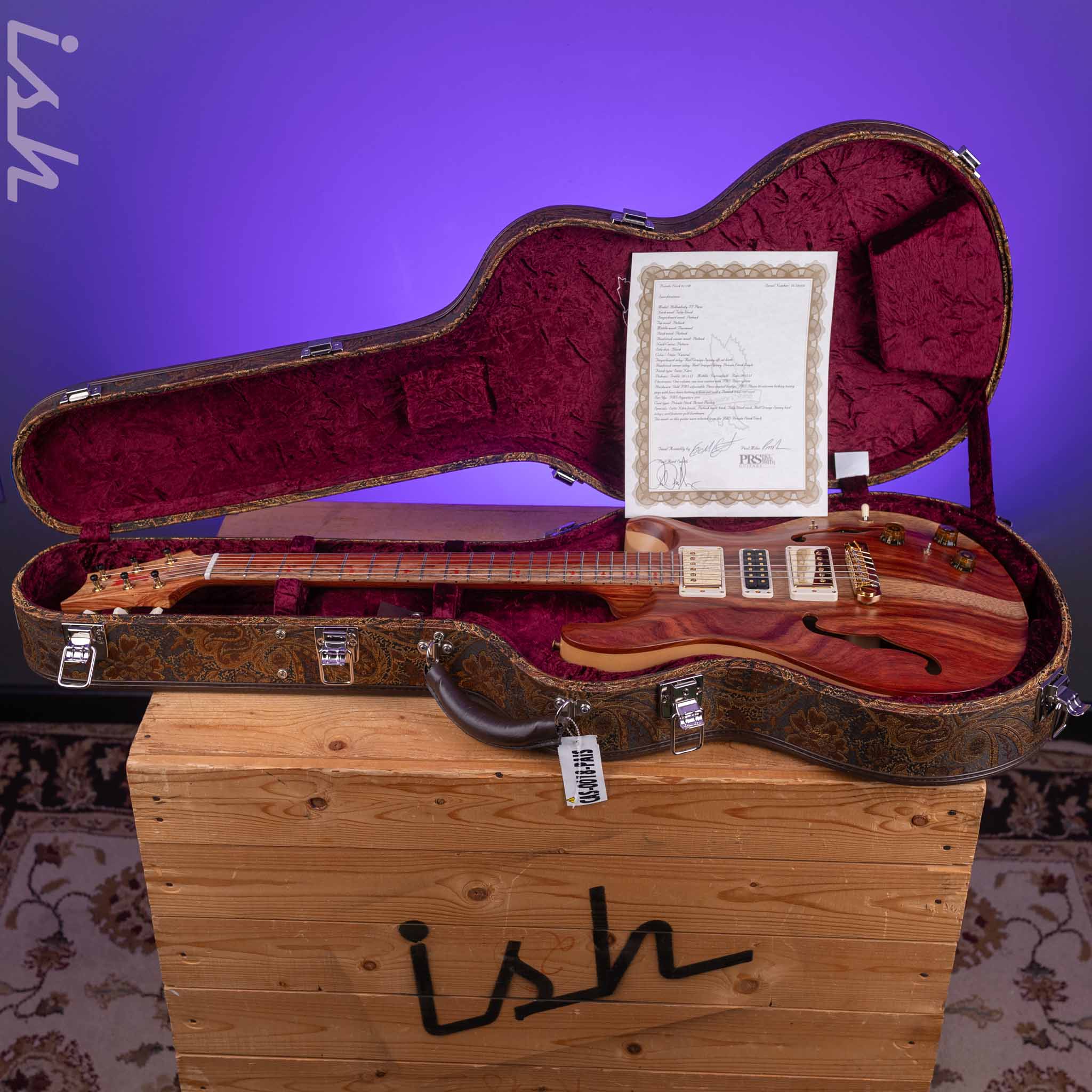 PRS Private Stock Hollowbody II Piezo Natural Padauk - Image 14