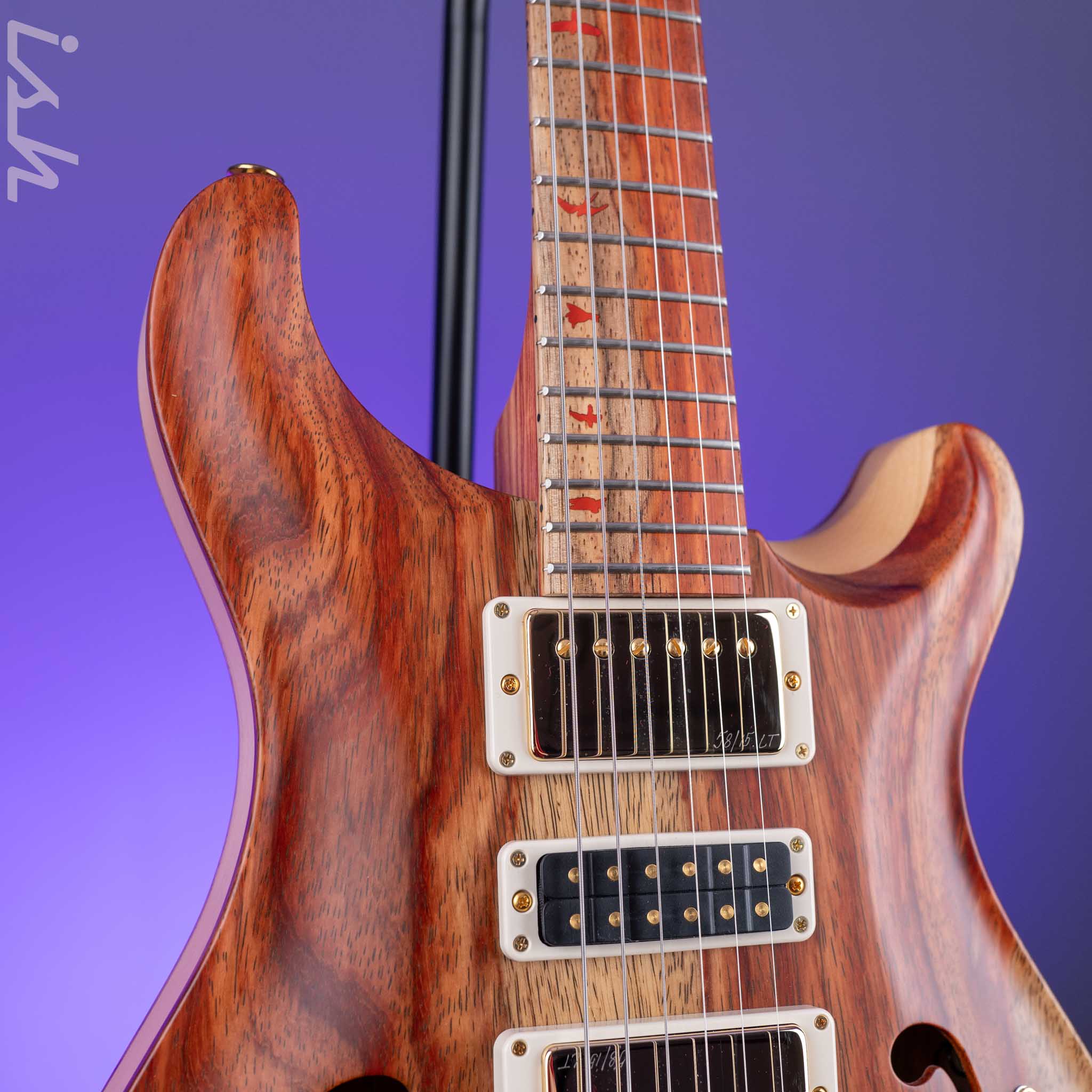 PRS Private Stock Hollowbody II Piezo Natural Padauk - Image 3