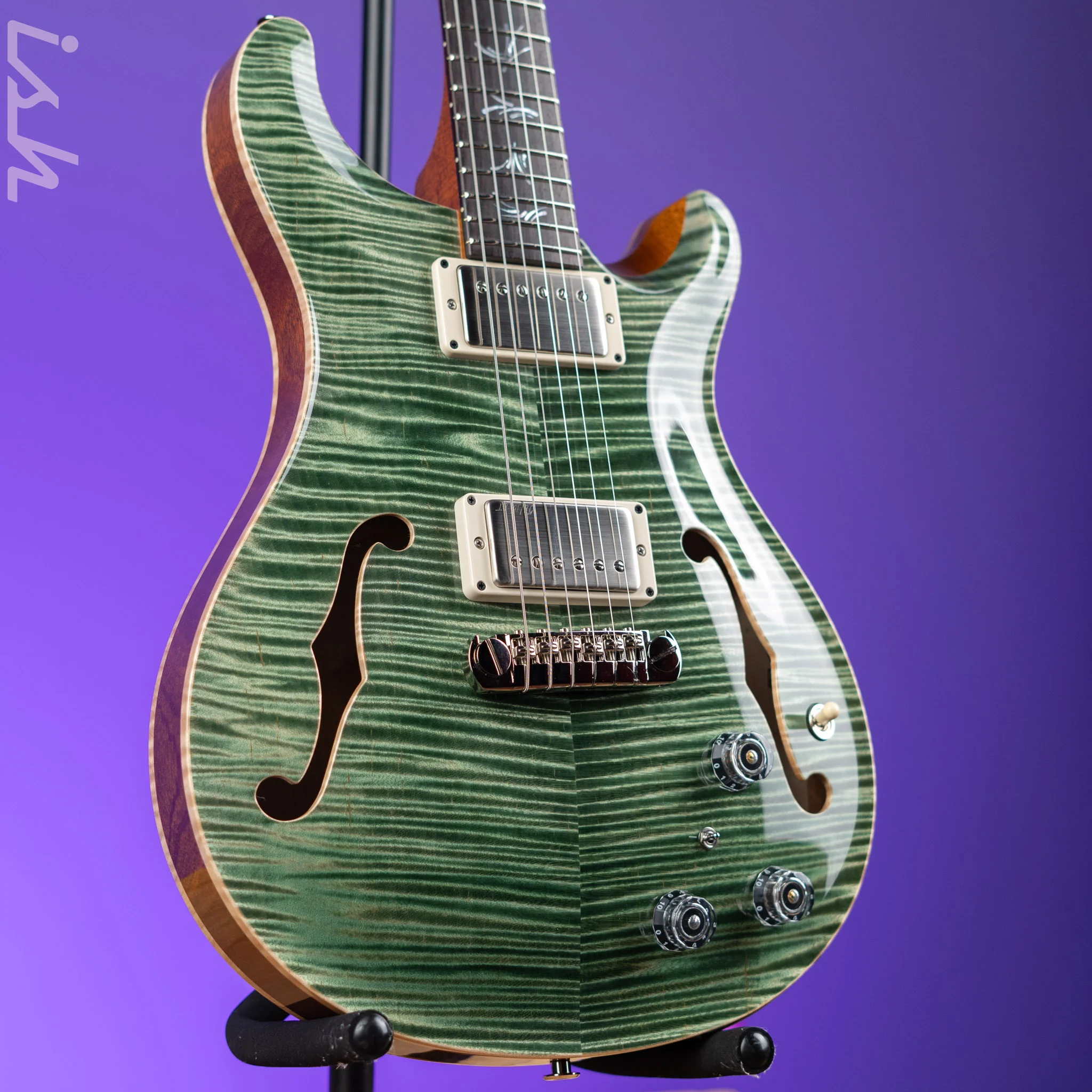 PRS Private Stock Hollowbody II Piezo Trampas Green