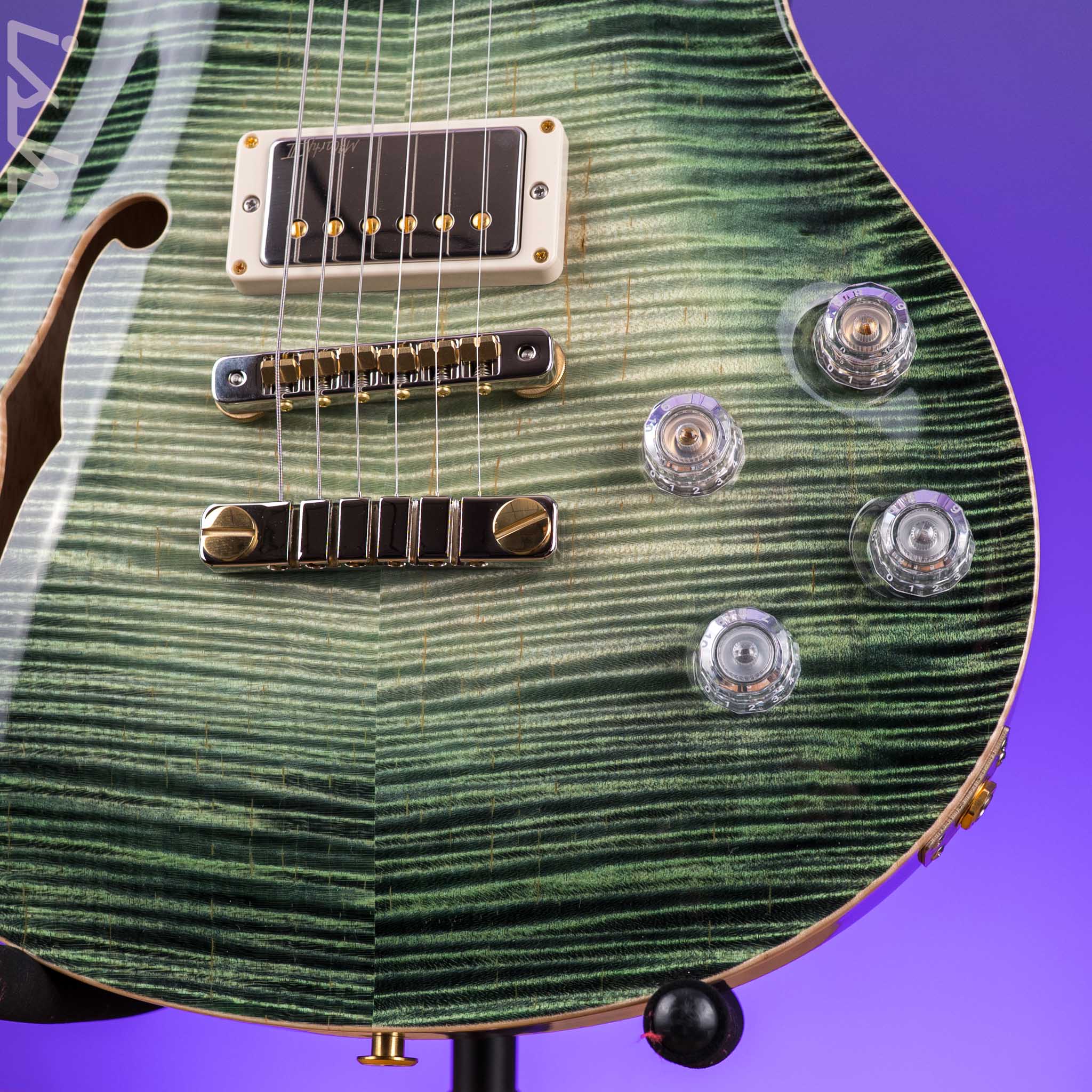 PRS Private Stock McCarty 594 Semi-Hollow Curly Maple Sage Glow - Image 6