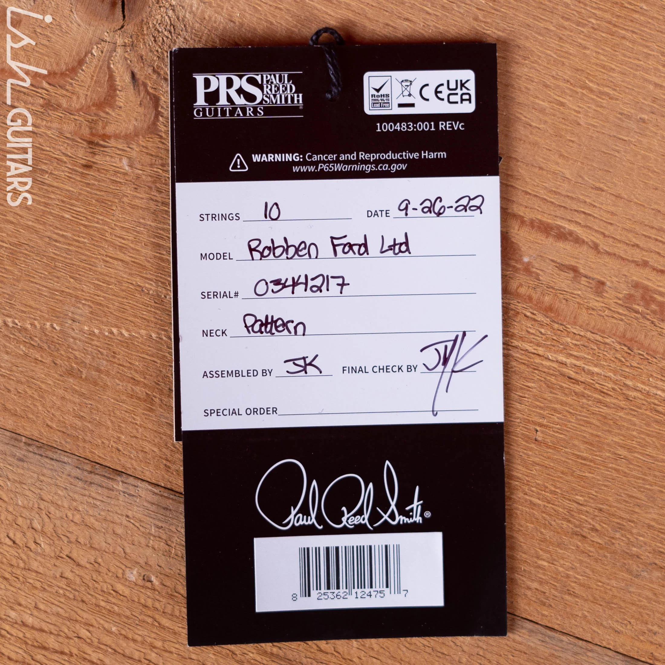 PRS Robben Ford Limited Edition McCarty - Image 14
