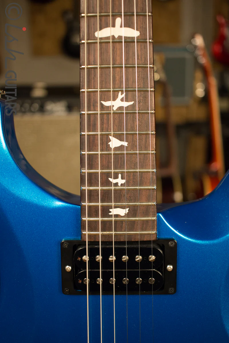 Paul Reed Smith PRS S2 Custom 22 Semi Hollow Custom Color of the Month Aqua Marine Firemist Birds - Image 6