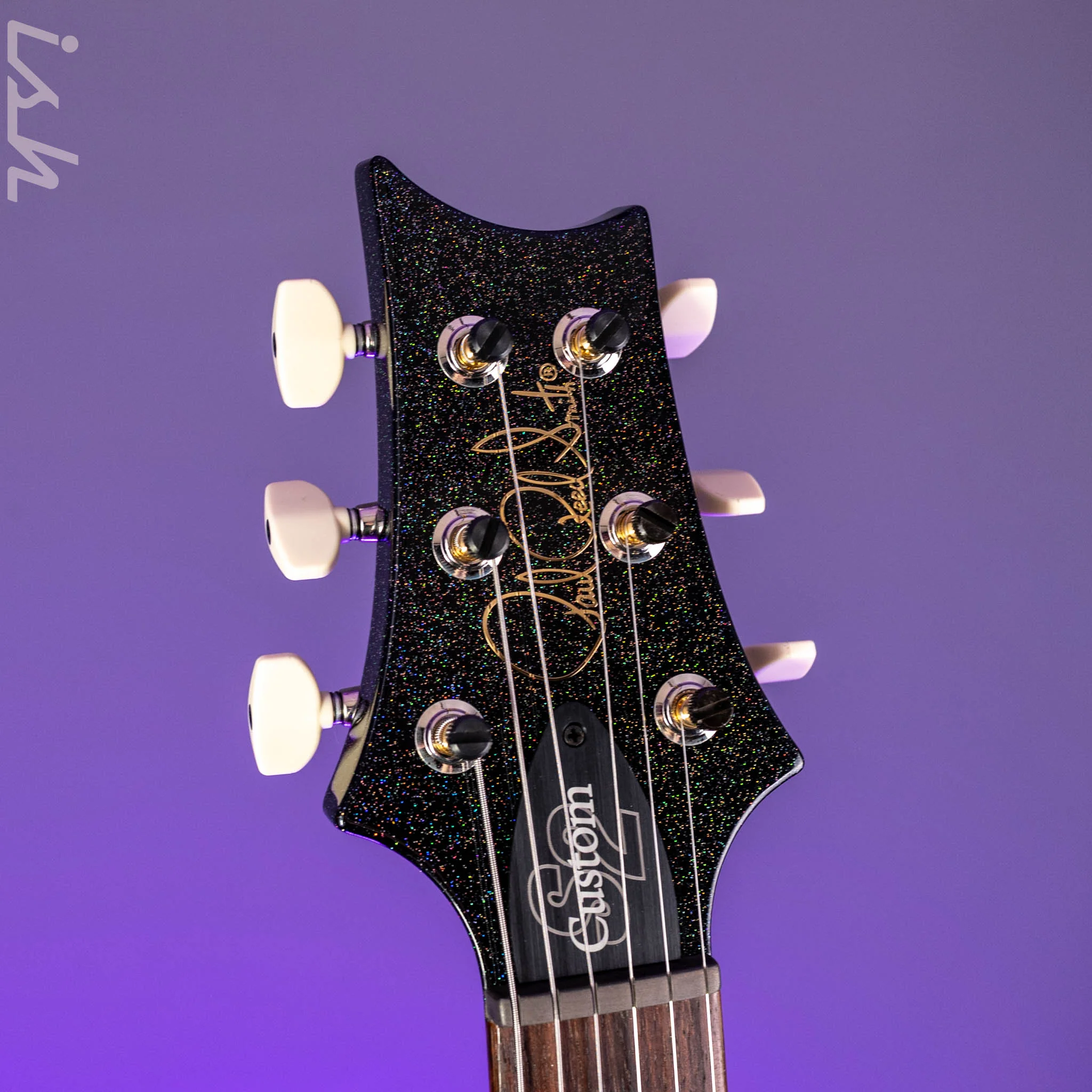 PRS S2 Custom 24 Black Rainbow Hollowflake Custom Color - Image 5