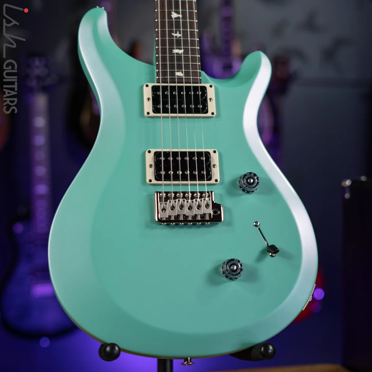 PRS S2 Custom 24 Custom Color Metallic Satin Seafoam Green Demo