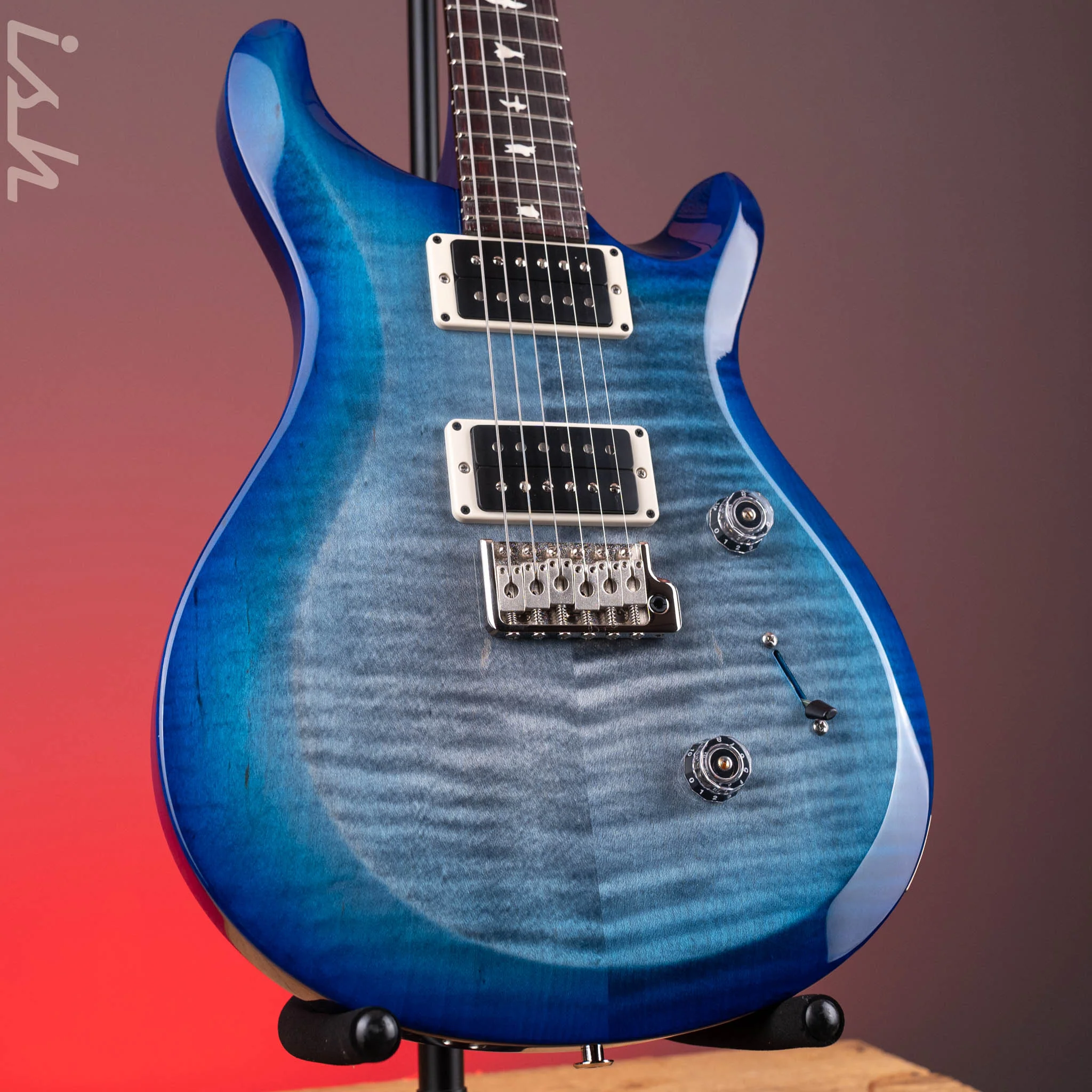 PRS S2 Custom 24 Electric Guitar Faded Gray Black Blue Burst