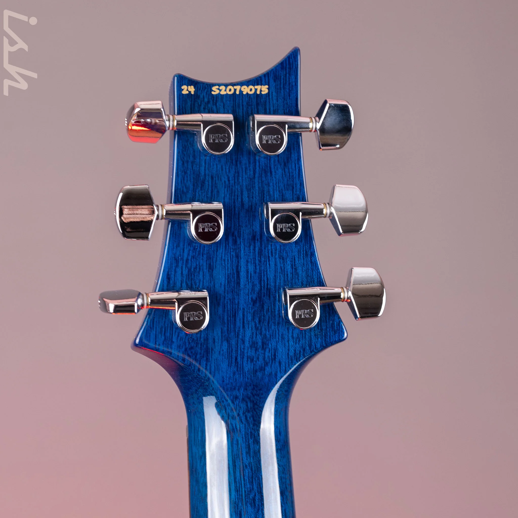 PRS S2 Custom 24 Electric Guitar Faded Gray Black Blue Burst - Image 10