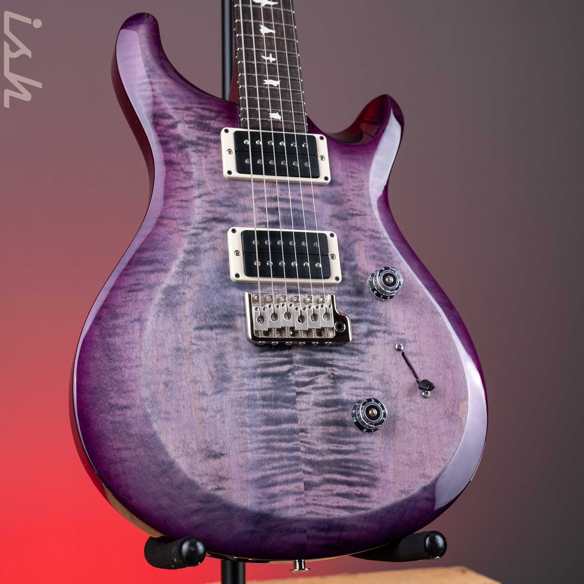 PRS S2 Custom 24 Electric Guitar Faded Gray Black Purple Burst